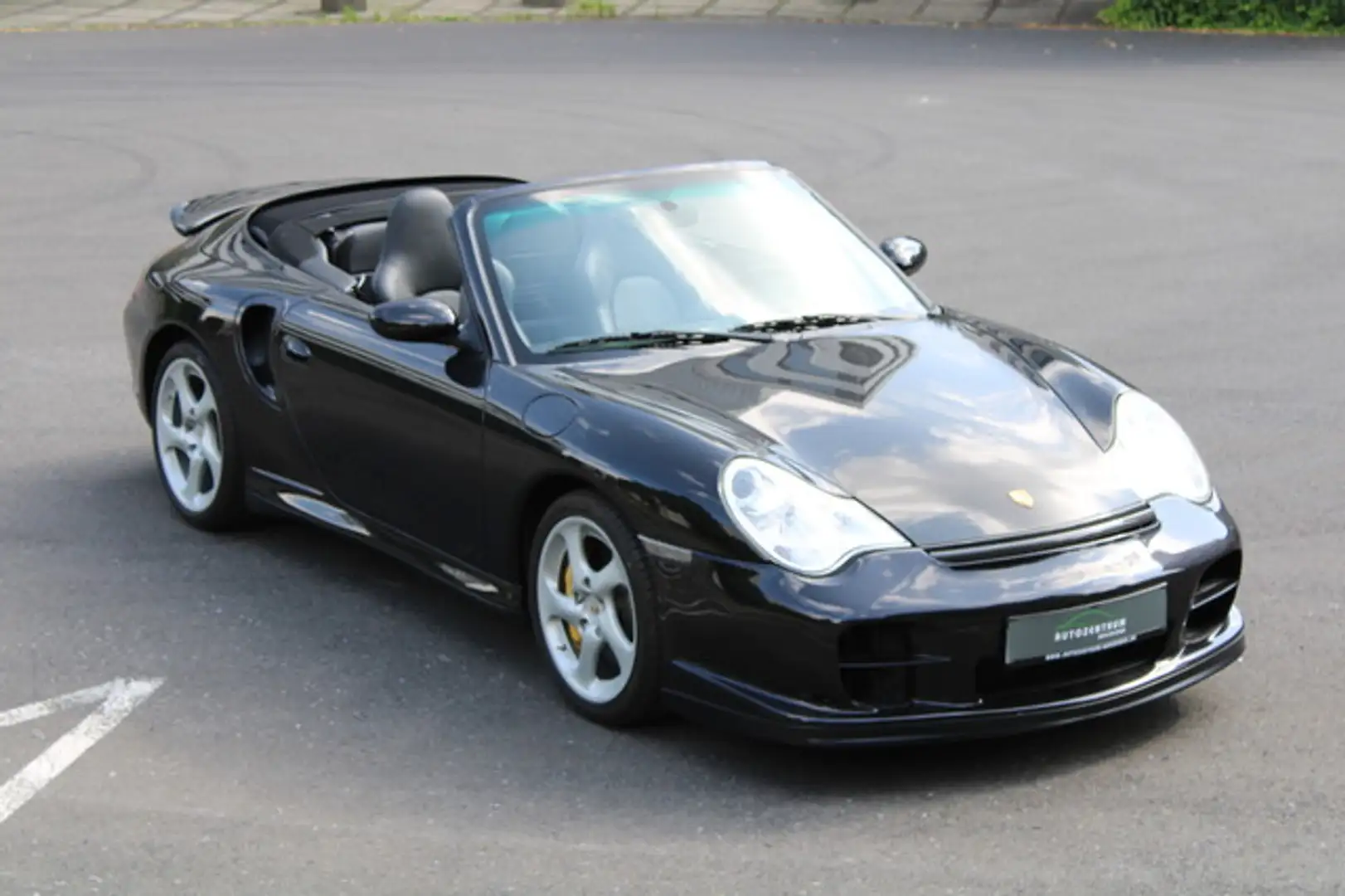 Porsche 996 Turbo S Cabriolet Deutsch/Scheckheft/Keramik Černá - 1
