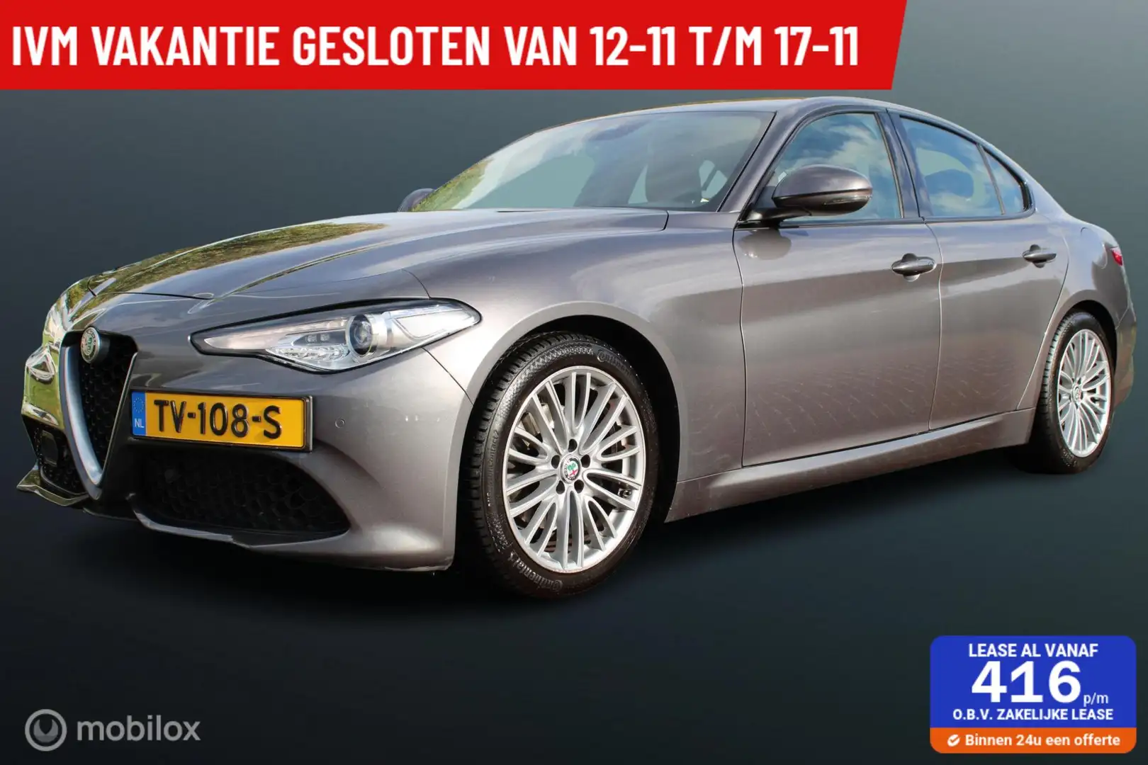 Alfa Romeo Giulia 2.0T Super Veloce Pack, F1 Schakelflippers, Sports Gris - 1