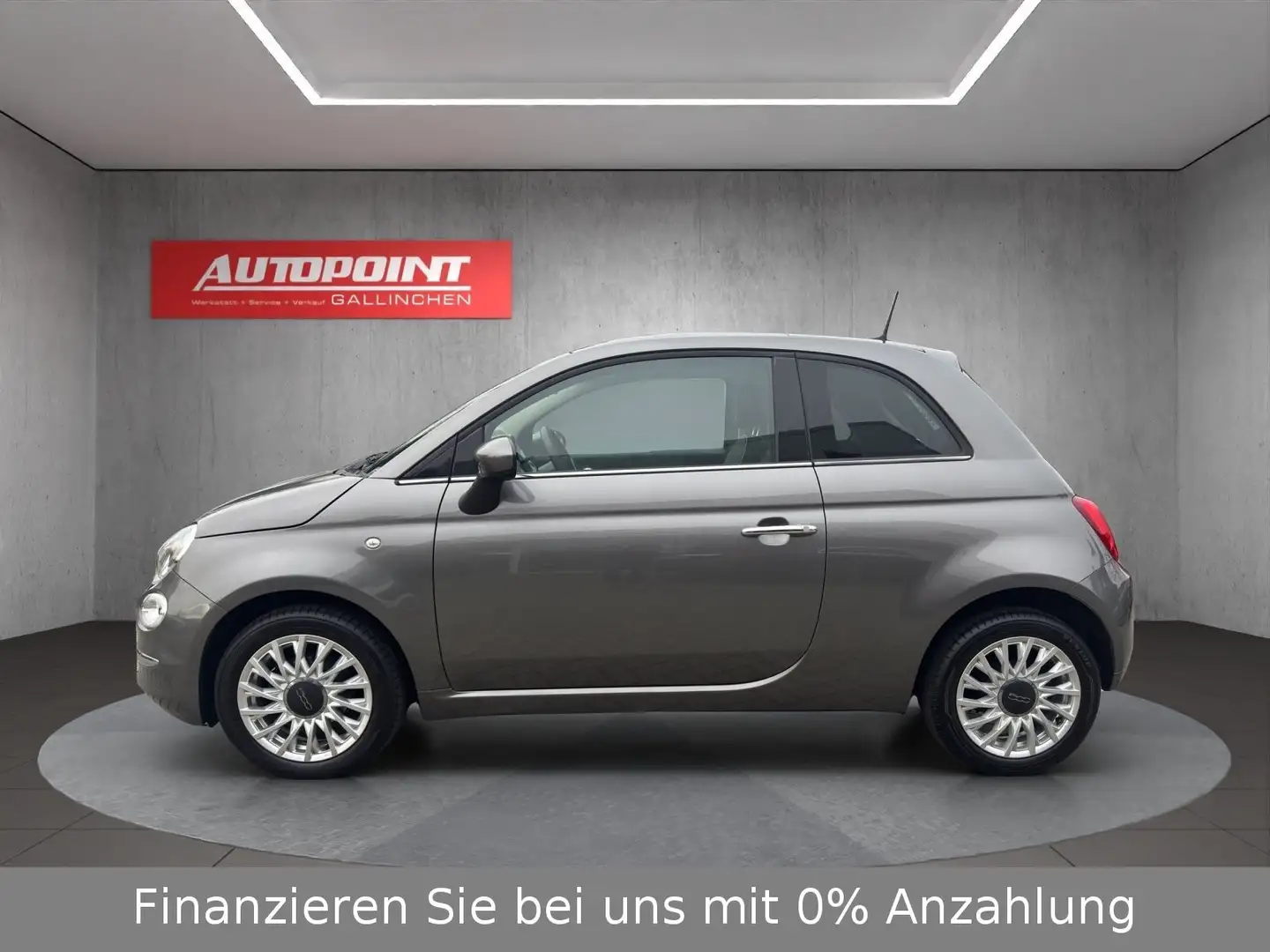 Fiat 500 Panorama+Alu+Tempomat Grigio - 2