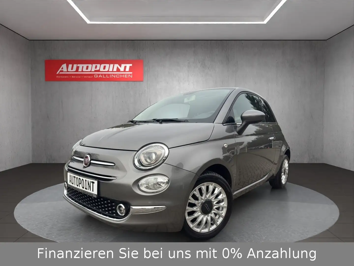 Fiat 500 Panorama+Alu+Tempomat Grigio - 1