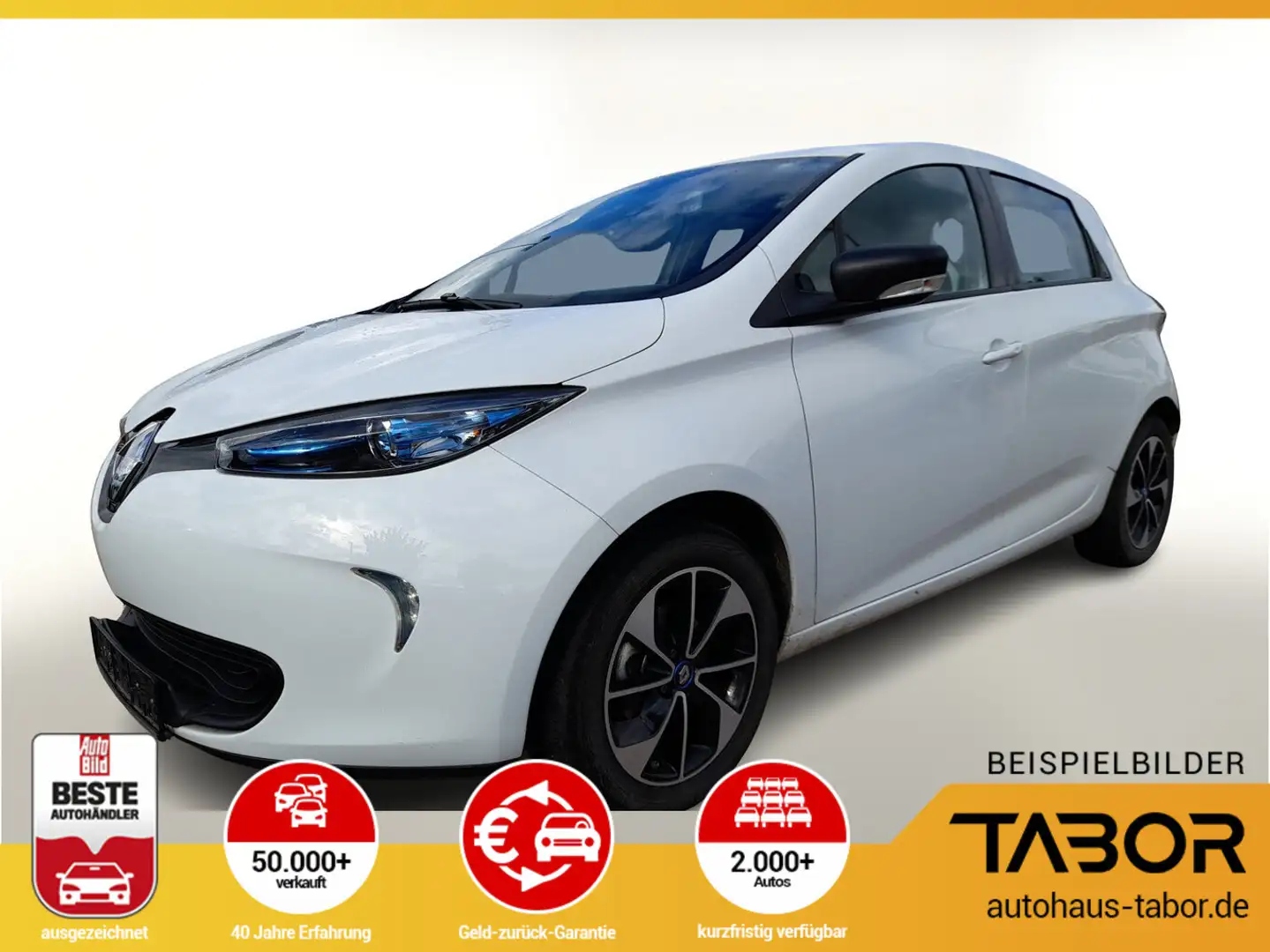 Renault ZOE R90 Life Miet-Bat. PDC Nav Temp Weiß - 1