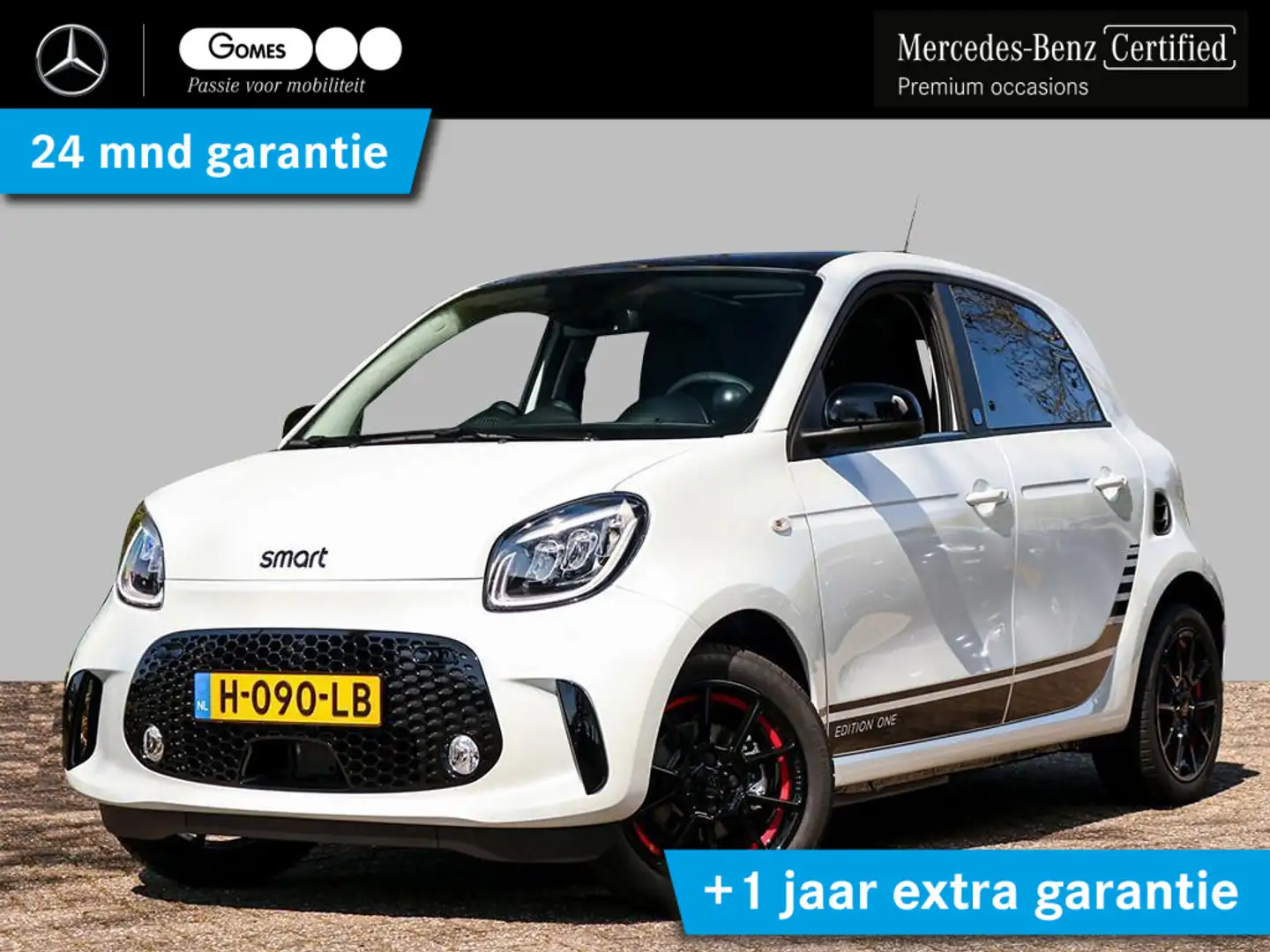 smart forFour EQ Edition #1 Exclusive | 22kW Snellader | Panoram Wit - 1