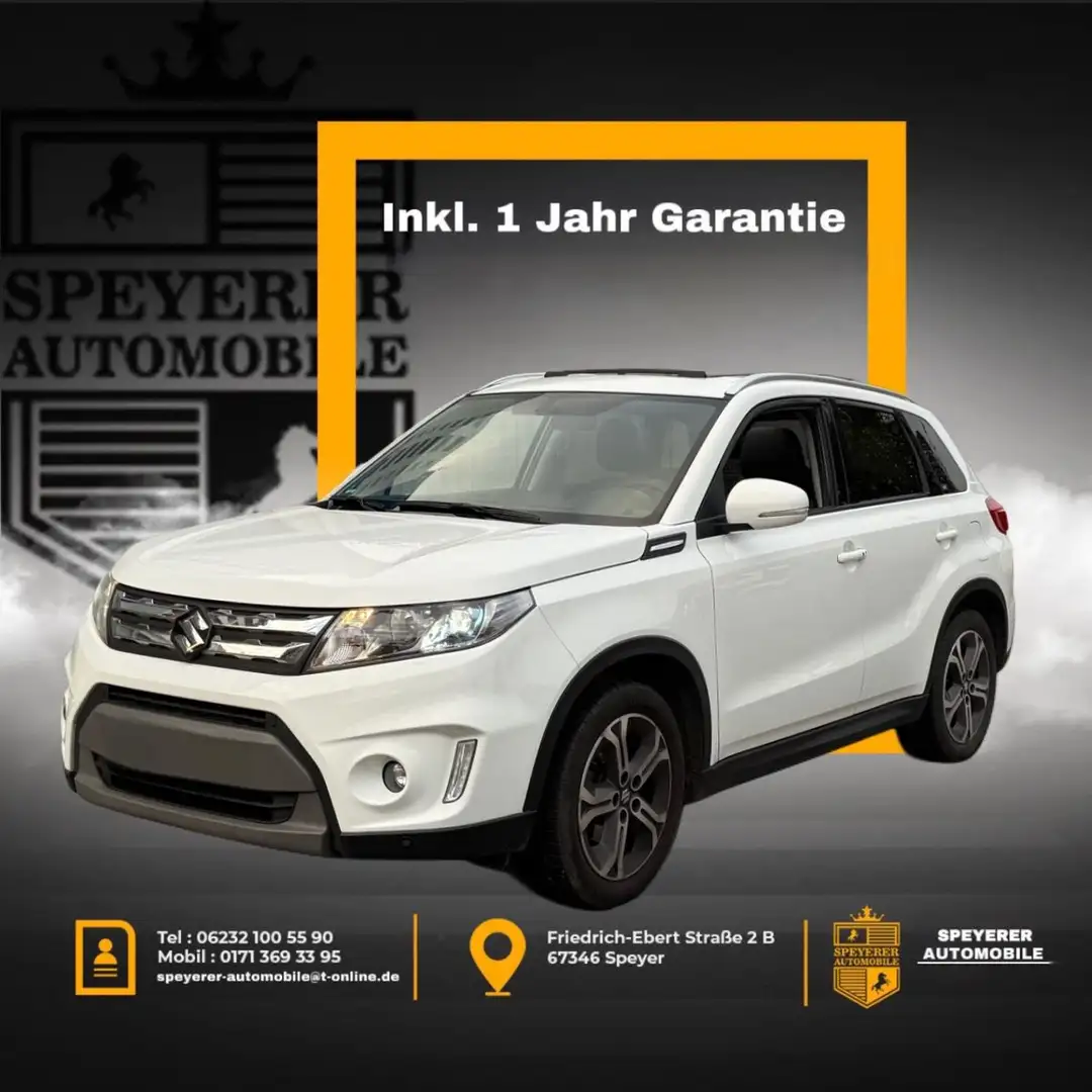 Suzuki Vitara Limited 4x4|NAVI|LED|SHZ|AUTOMATIK|PANORAMA|AHK| Weiß - 1