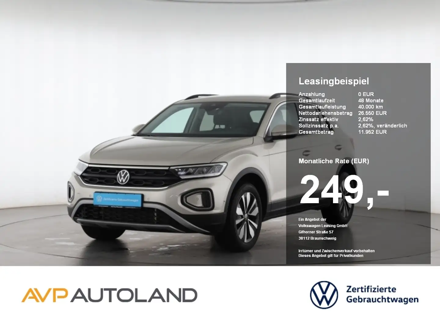 Volkswagen T-Roc 2.0 TDI MOVE | LED | NAVI | AHK | SITZH. | Silber - 1