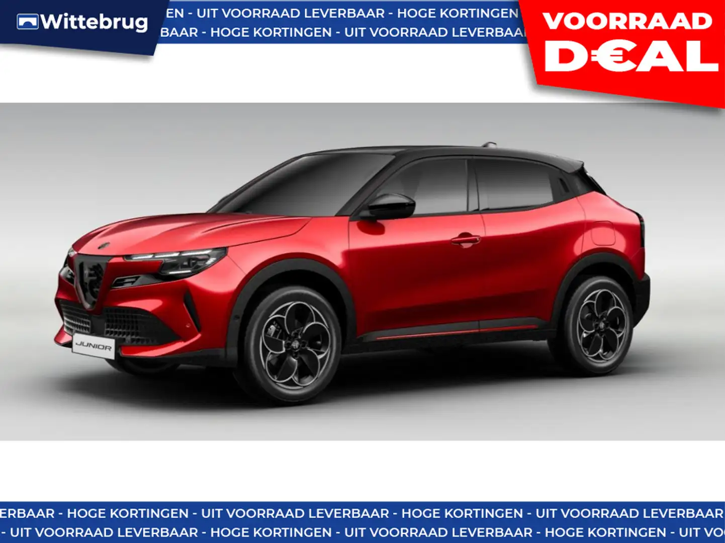 Alfa Romeo Junior 1.2 136PK Hybrid Ibrida Speciale | Schuif/kantel D Rood - 1