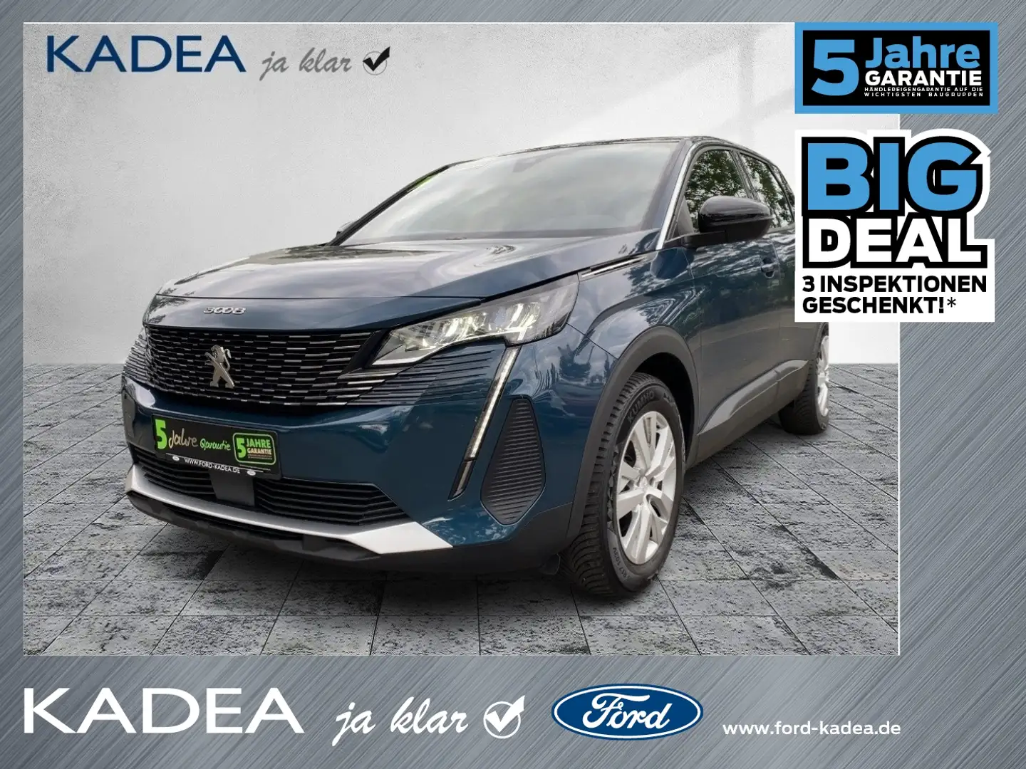 Peugeot 3008 1.2 PureTech 130 Active Pack LED+KAMERA+NAVI Blau - 1