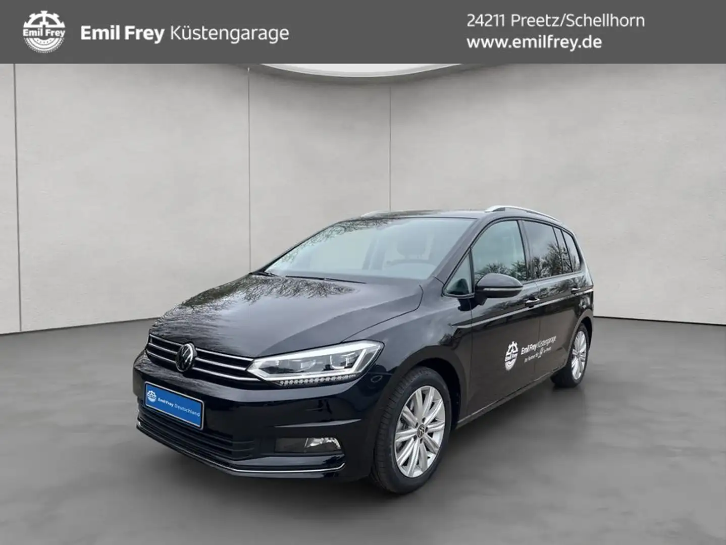 Volkswagen Touran Goal 1.5 TSI DSG AHK RFK GJR Navi Schwarz - 1