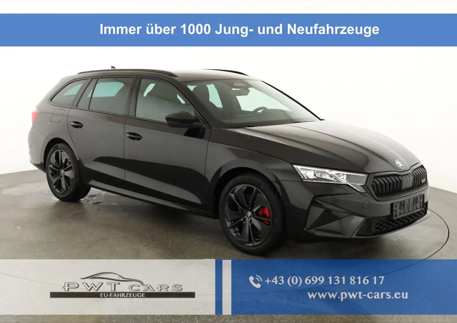 Skoda Octavia Combi 2.0 TSI 195 kW RS DSG, AHK, Navi, Matrix,... Schwarz - 1