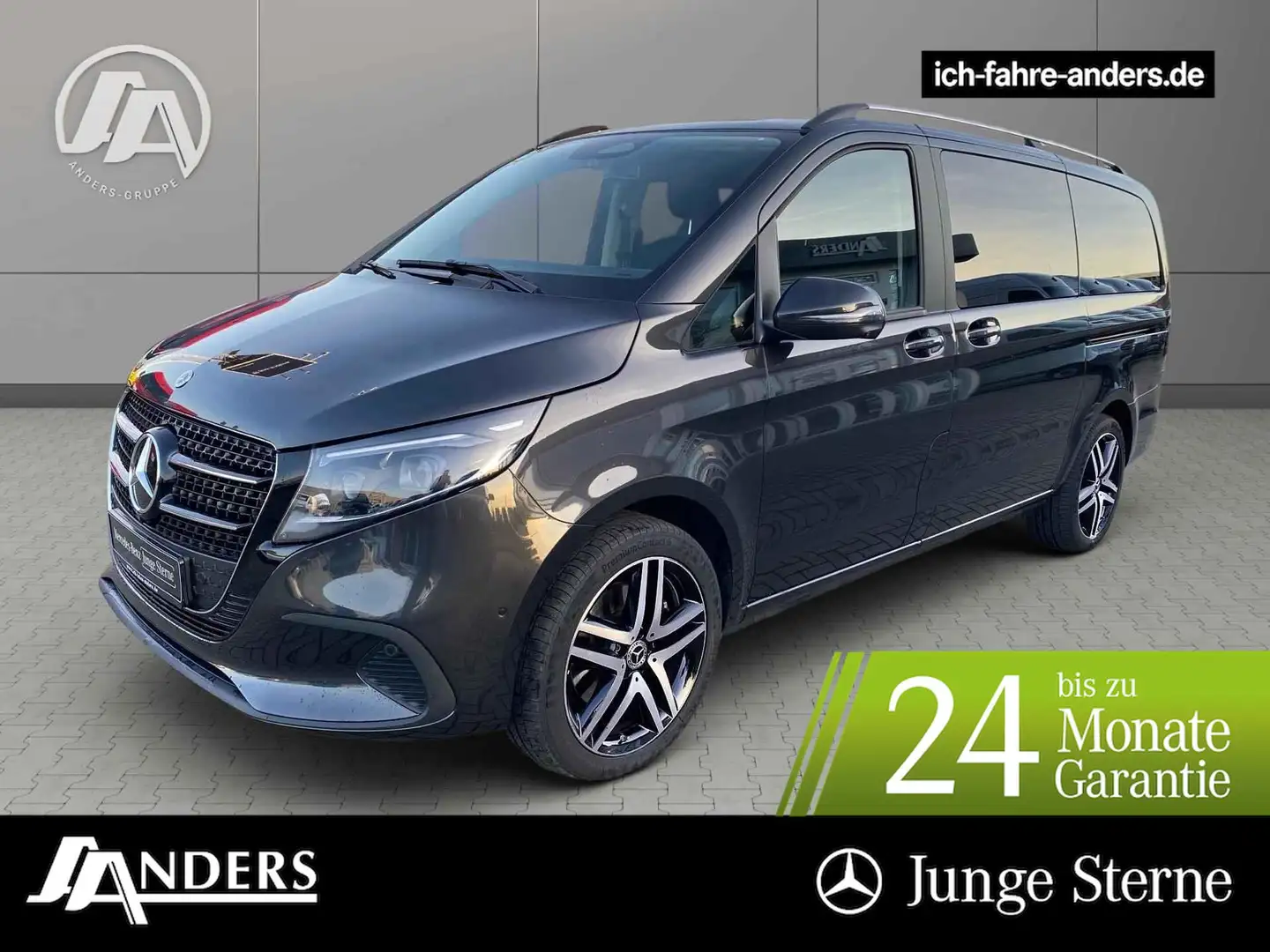 Mercedes-Benz V 250 4M Style Lang Augmented*AHK 2,5t*Standhzg* Gris - 1