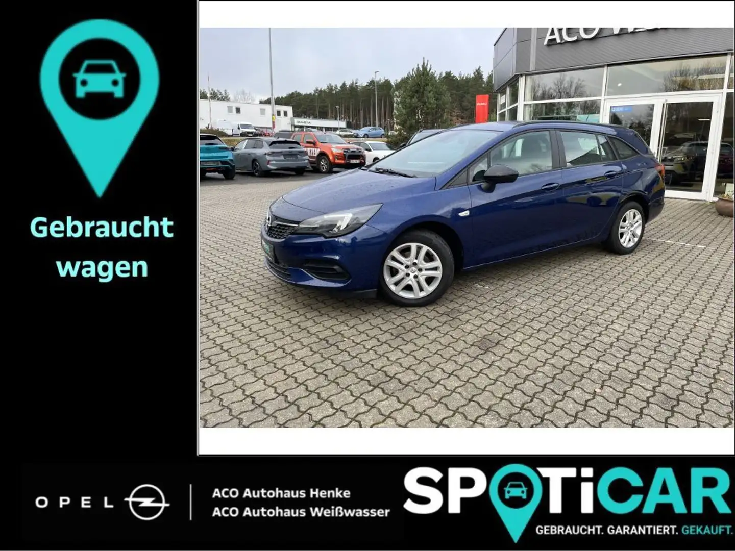 Opel Astra 1.2 Turbo Start/Stop Sports Tourer Edition Bleu - 1