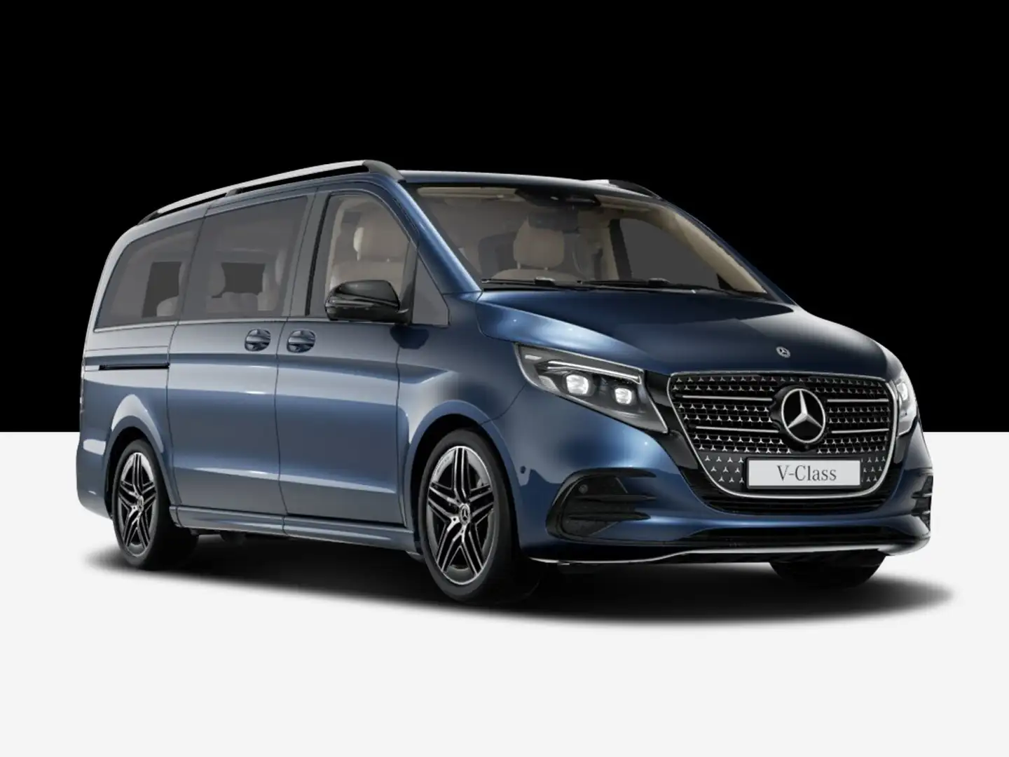 Mercedes-Benz V 300 V 300 d 4MATIC EXCLUSIVE Lang  AMG Line/Basic/Navi Bleu - 1