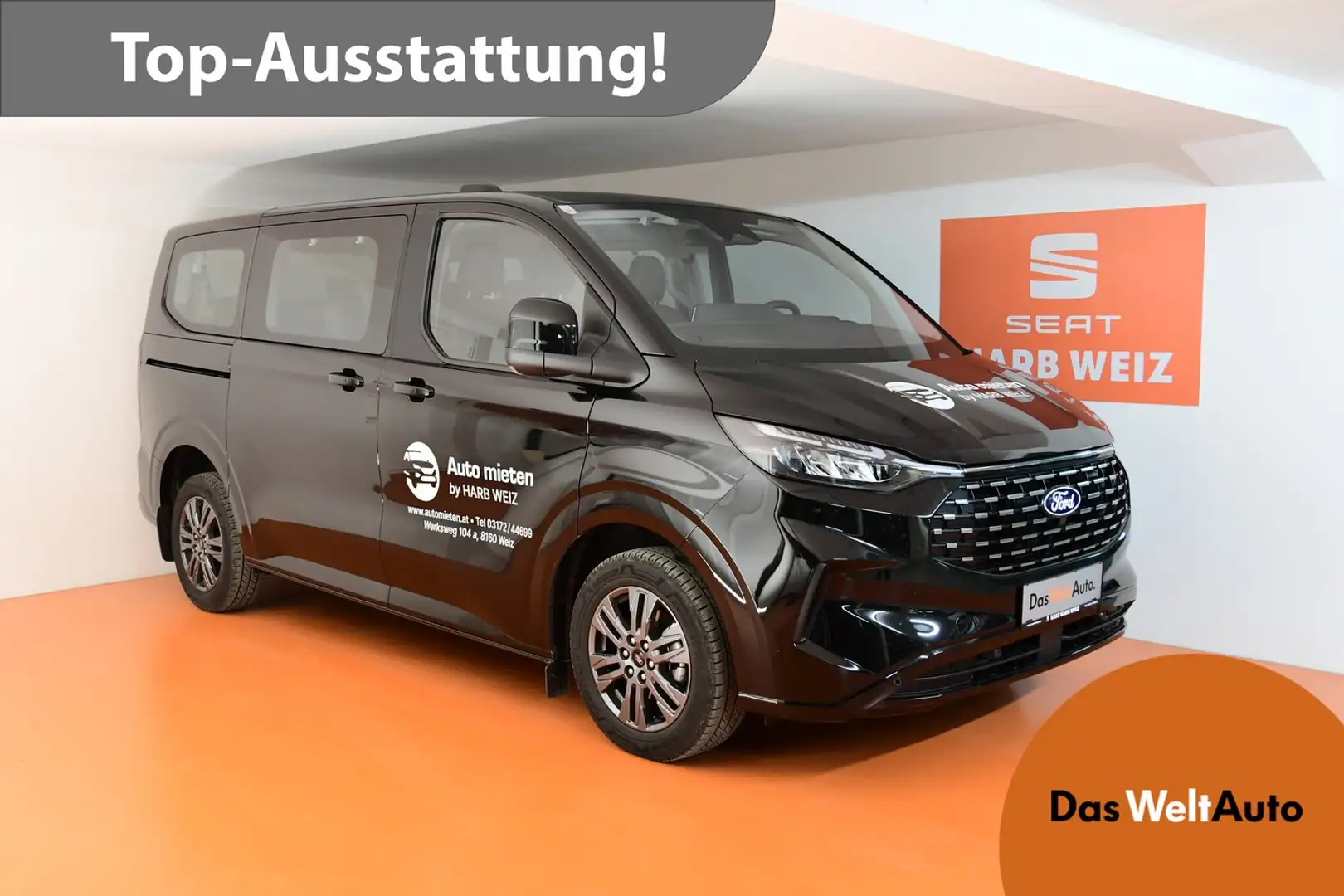 Ford Tourneo Custom Bus 2,0 EcoBlue 320 L1H1 Schwarz - 1