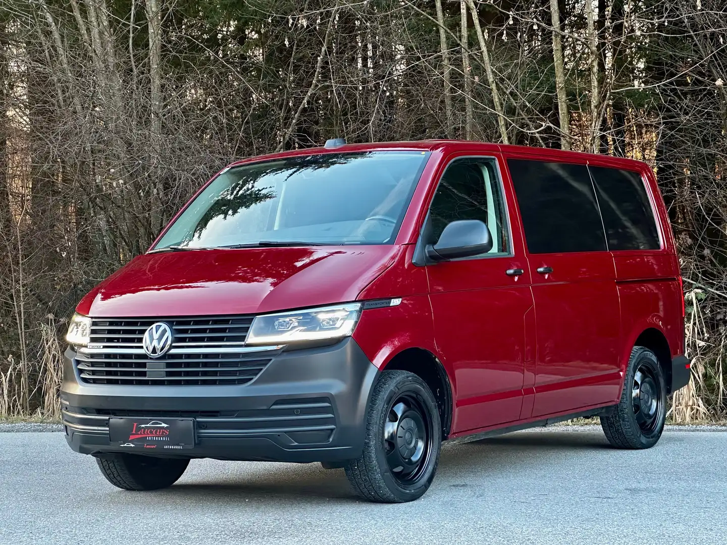Volkswagen T6.1 Transporter Kasten 4MOTION Aut *MWST*RFK*AHK*WGARANTIE*1Besitz Roşu - 1