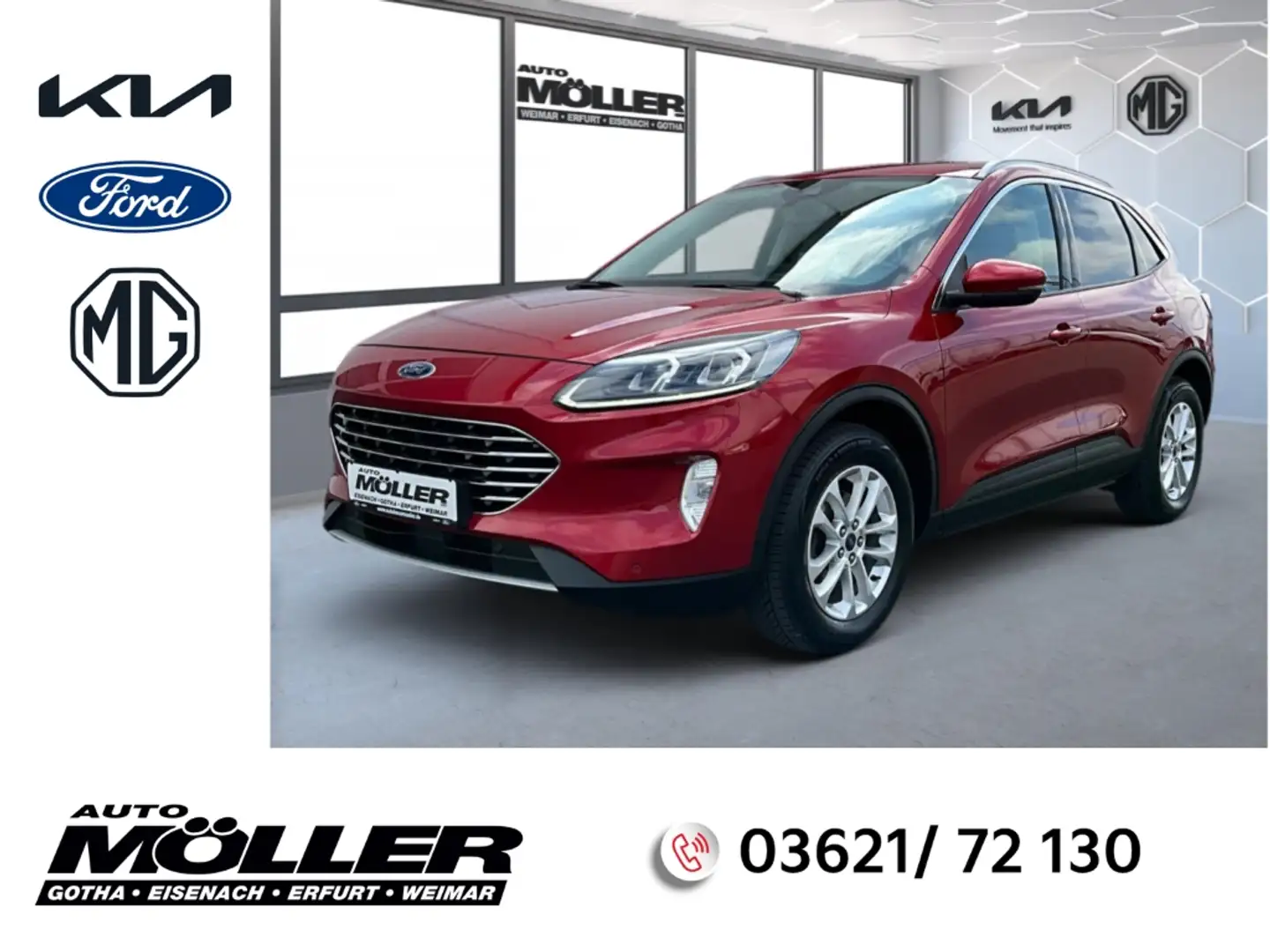 Ford Kuga 2.0 EcoBlue MHEV Titanium X Navi Soundsystem LED H Rojo - 1