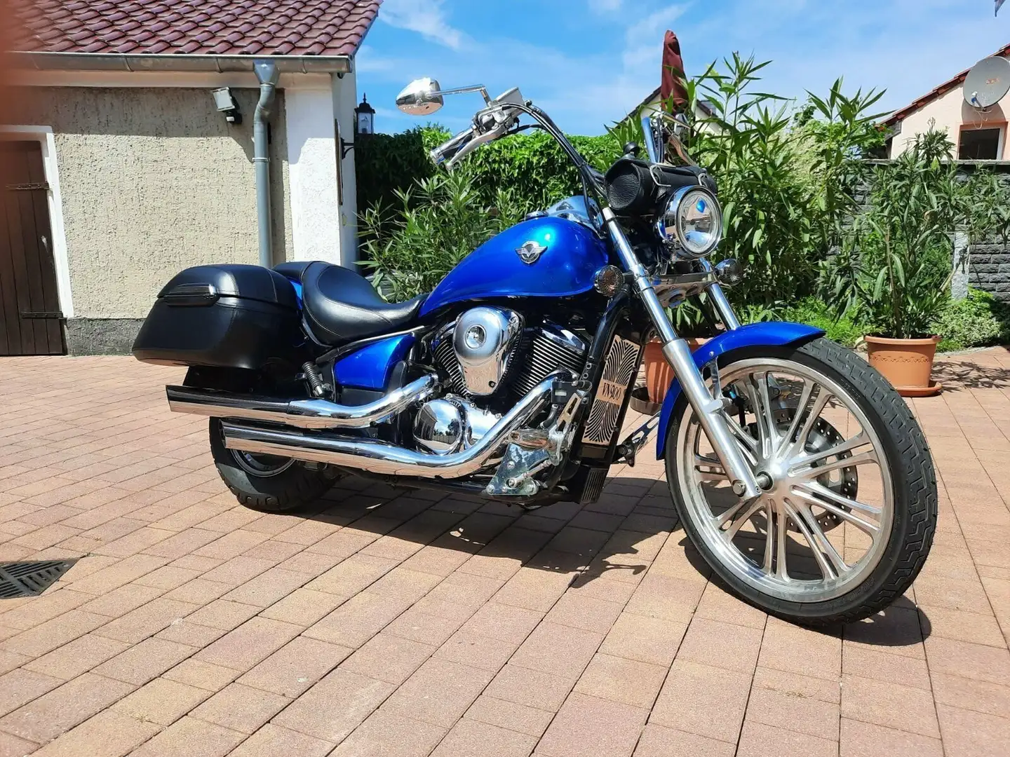 Kawasaki VN 900 Custom Azul - 2