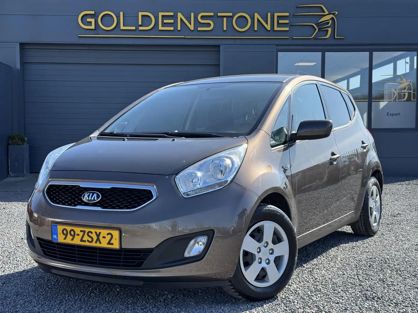 Kia Venga 1.4 CVVT Plus Pack 2e Eigenaar,Navi,Airco,Cruise,C Marrón - 1