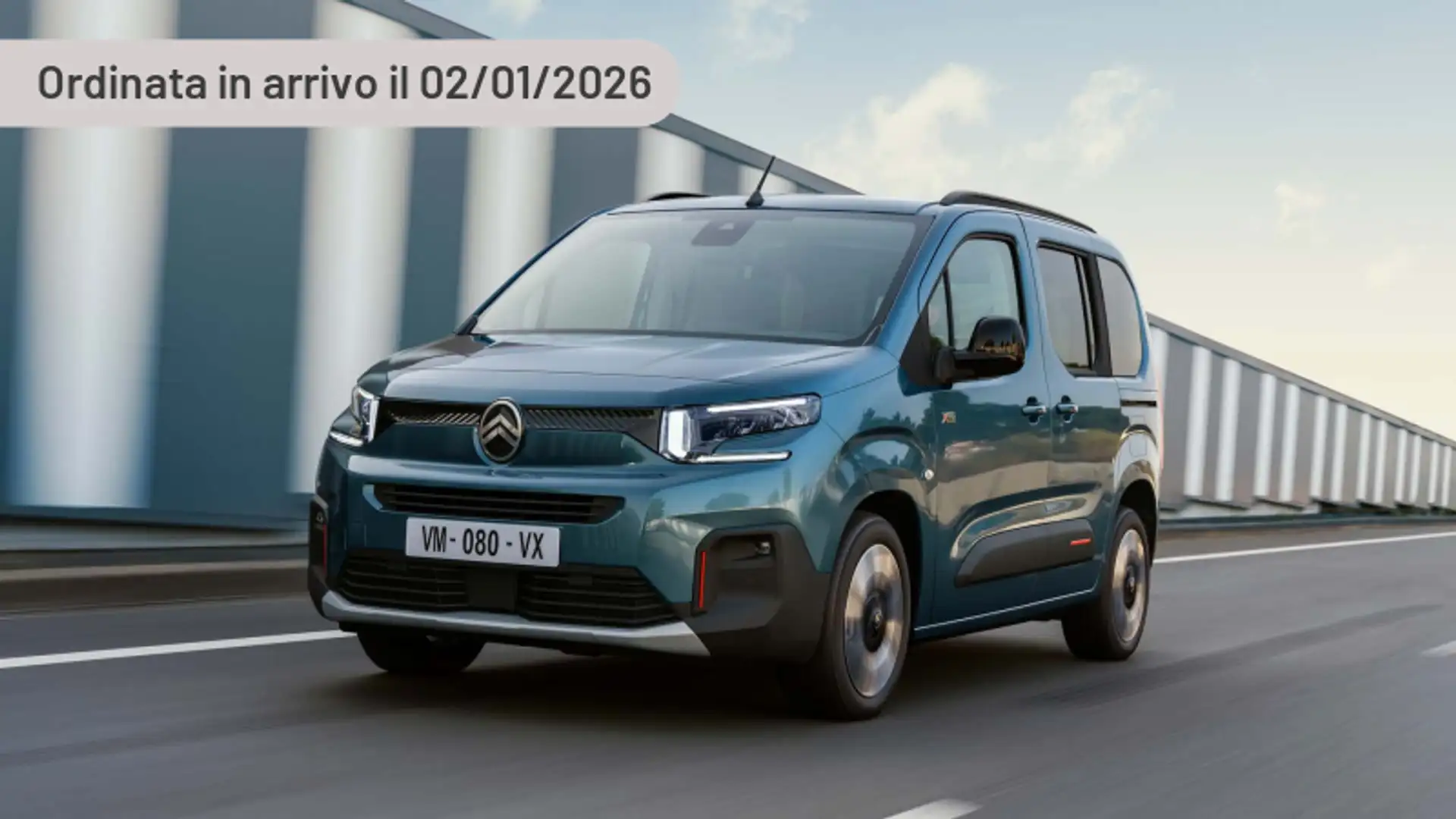 Citroen Berlingo motore elettrico 136 CV M Max Argento - 1