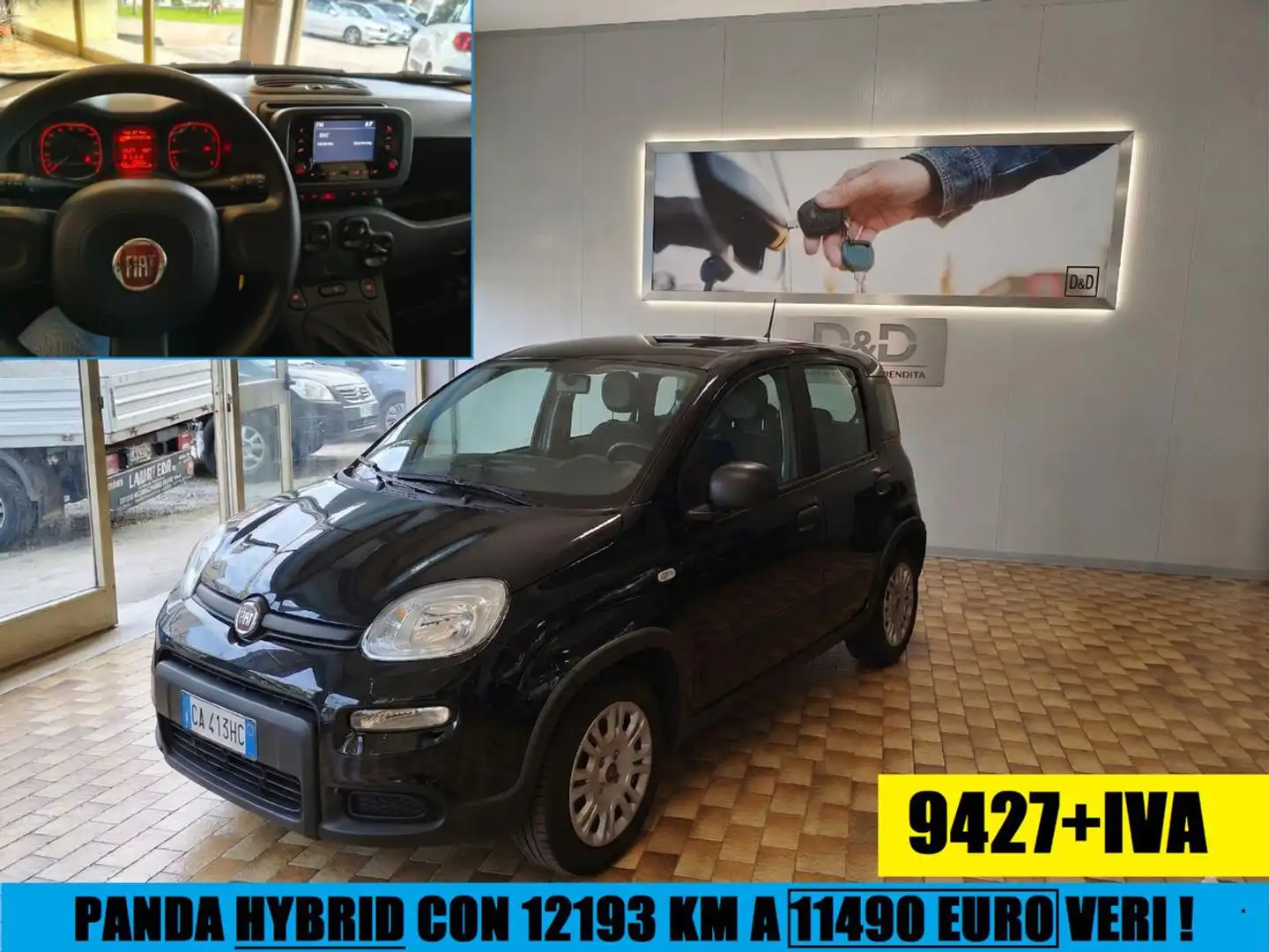 Fiat Panda HYBRID TAGLIANDO E GARANZIA PREZZO VERO Schwarz - 1