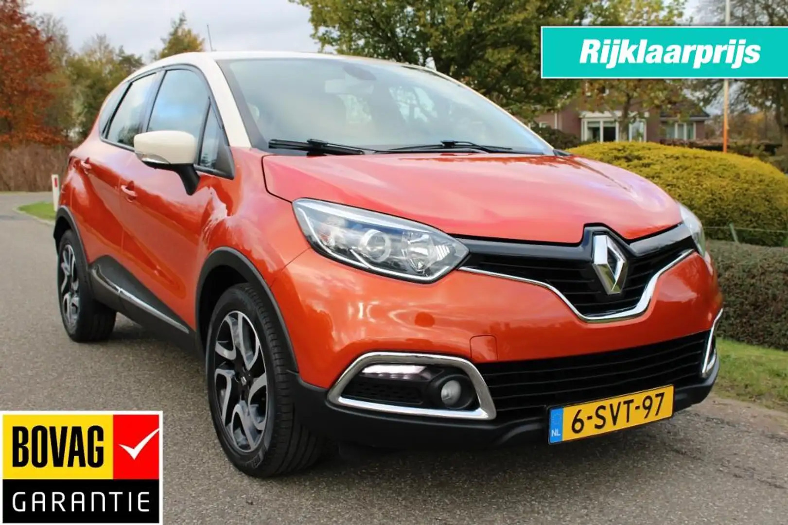 Renault Captur 0.9 TCe 90pk Dynamique ECC/cruise/camera/navi/trek Oranje - 1