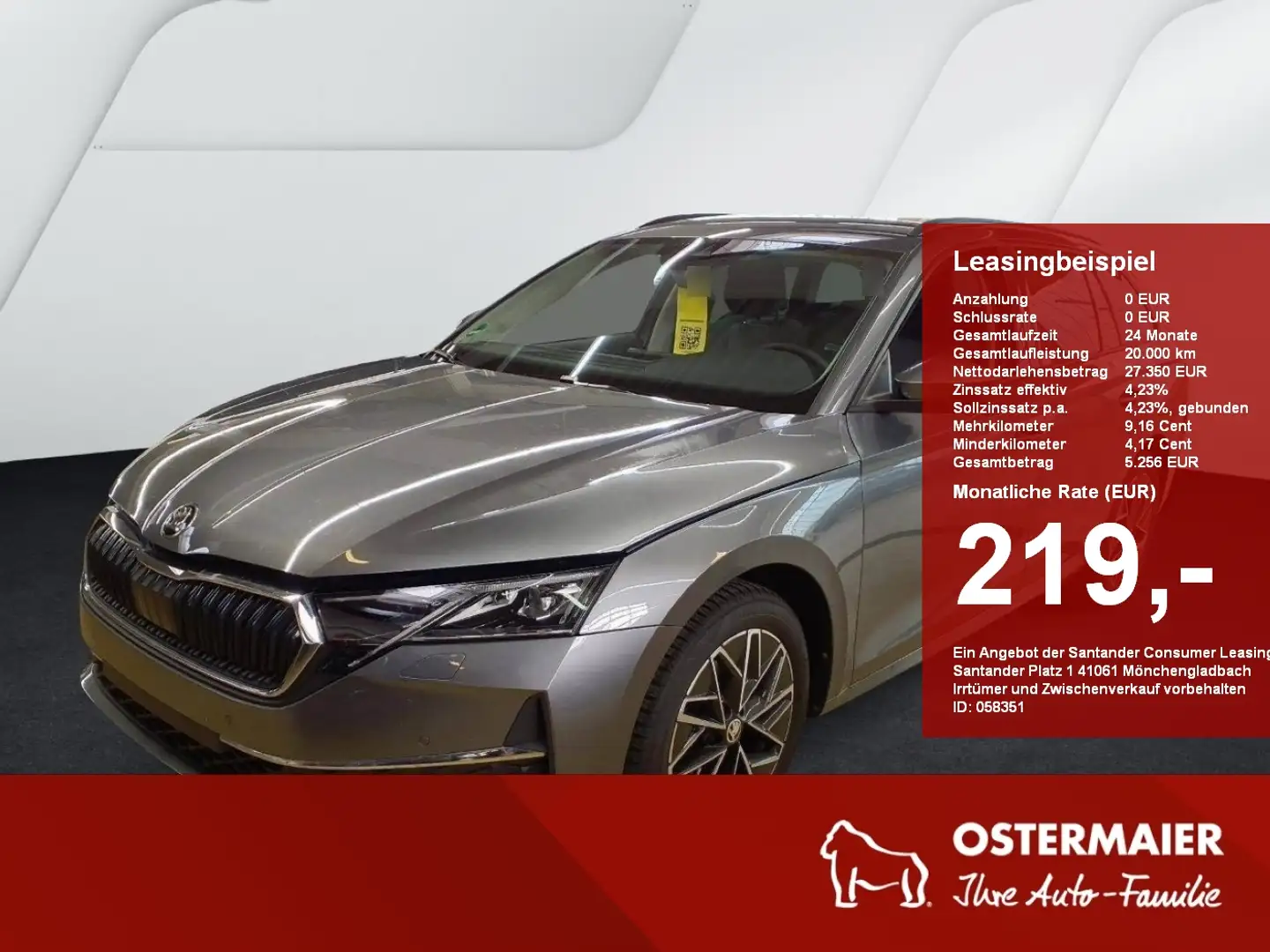 Skoda Octavia Combi SELECTION 1.5TSI 150PS MATRIX.KAMERA.NAVI.SH Grau - 1