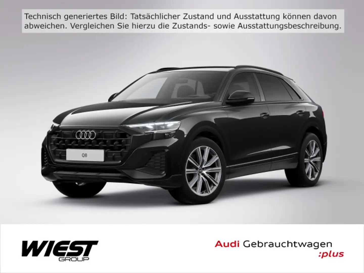 Audi Q8 45 TDI qu. tiptr. HUD Matrix-LED 360° AHK Schwarz - 1