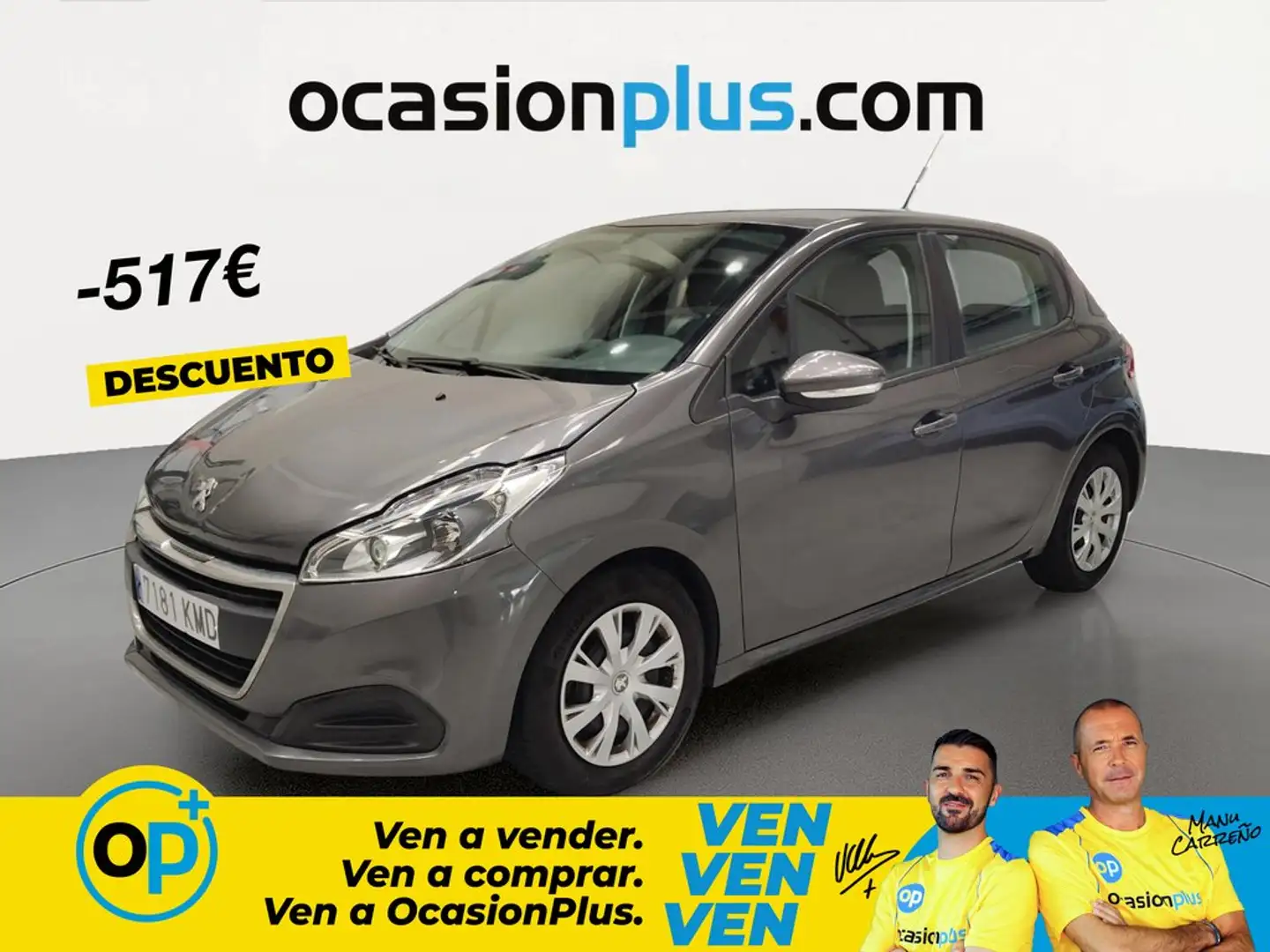 Peugeot 208 1.2 PureTech S&S Active 82 Gris - 1