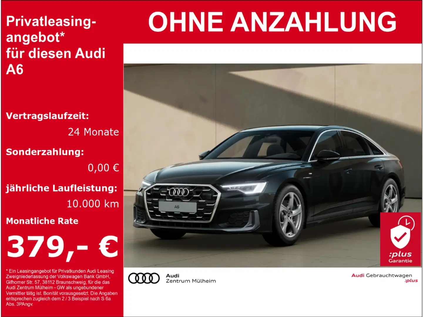Audi A6 Lim. 45 TFSI quattro S line Navi Pano Matrix LED A Schwarz - 1