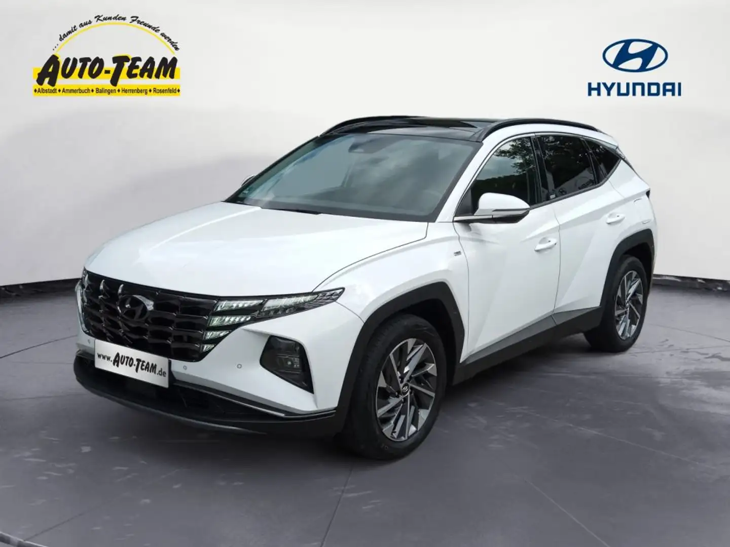 Hyundai TUCSON 1.6 T-GDi 48V-Hybrid 4WD DCT Trend Blanc - 1
