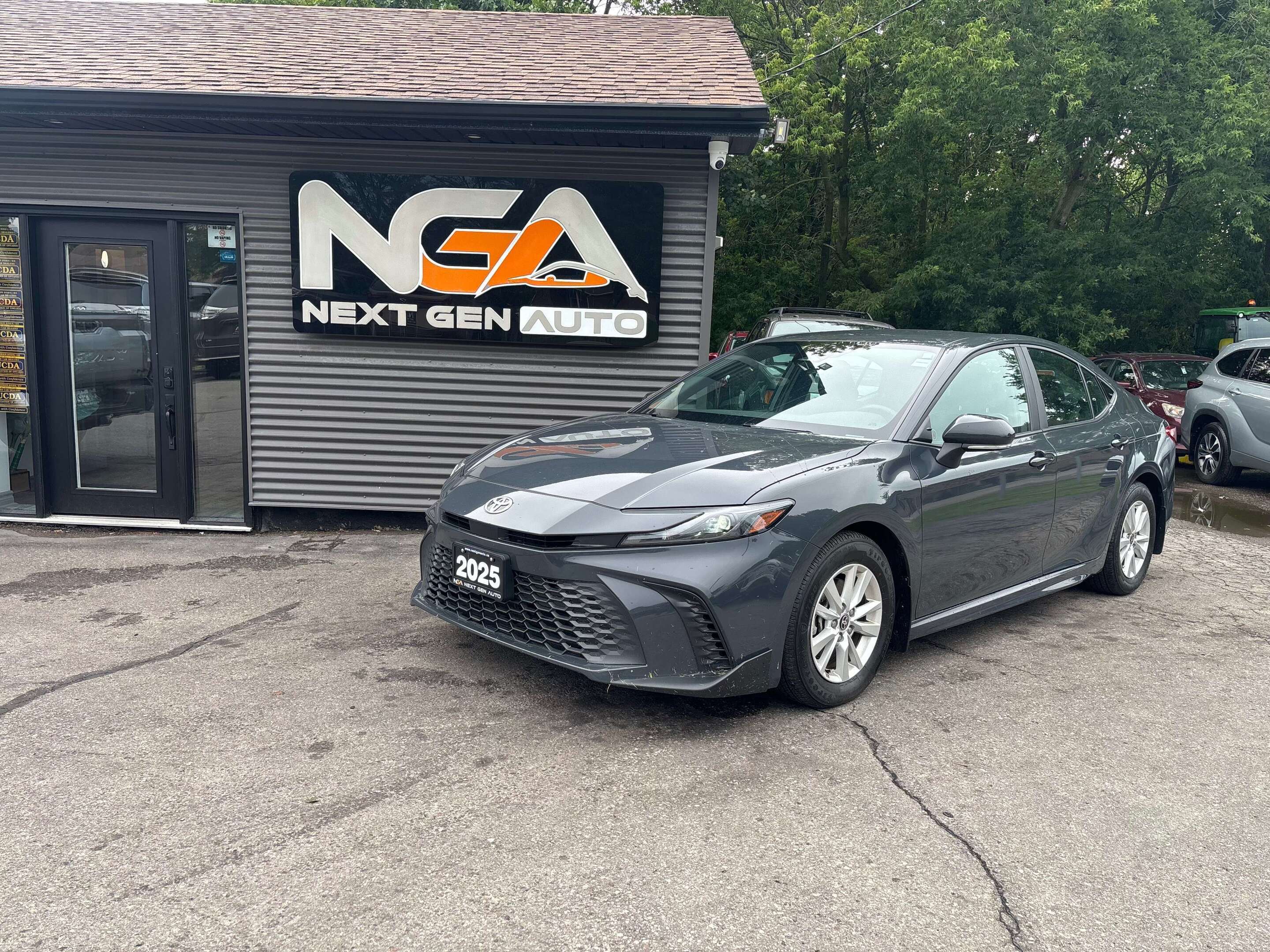 Gray 2025 Toyota Camry Sedan Front-Wheel Drive Continuously Variable Transmission