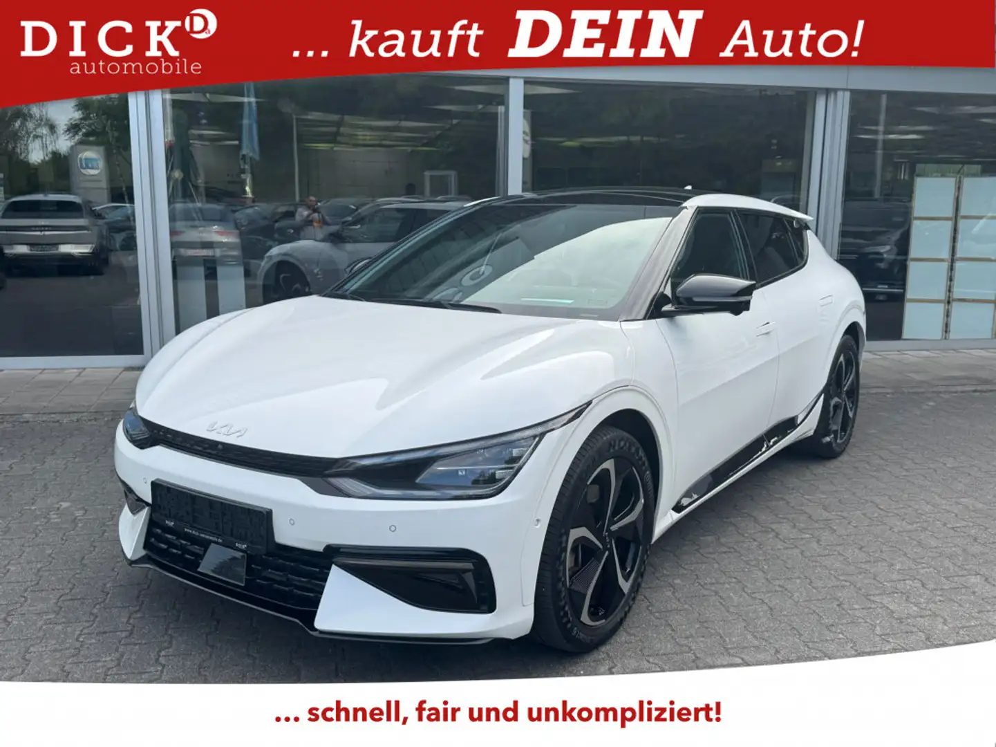 Kia EV6 GT-Line 4WD PANO+NAVI+LED+SHZ+HEAD+ACC+360°+ Blanco - 1