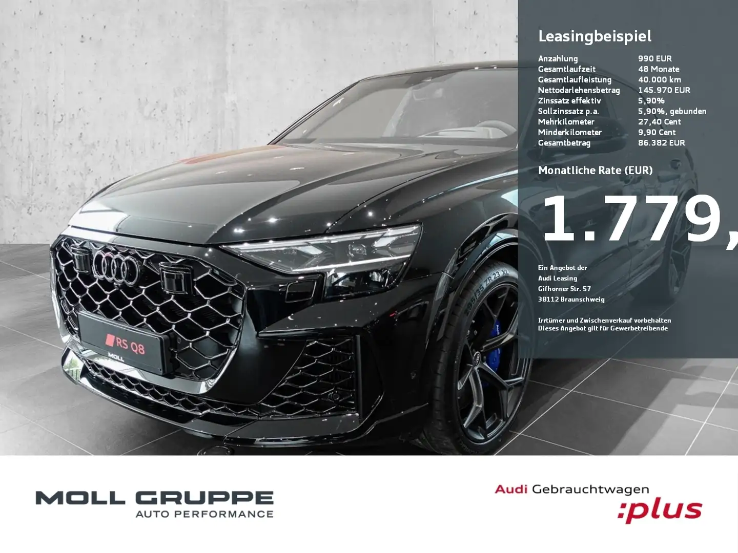 Audi RS Q8 SUV performance 471 kW tiptronic MATRIX LM Schwarz - 1
