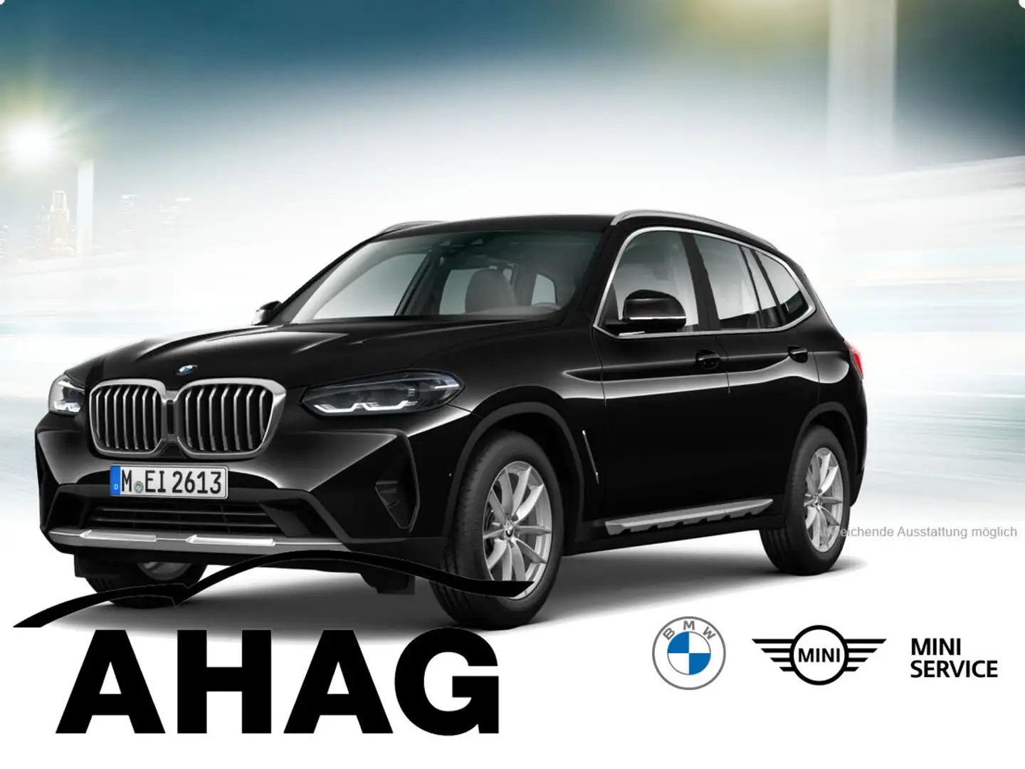 BMW X3 xDrive20d AT Navi Bluetooth PDC MP3 Schn. Kurvenli Schwarz - 2