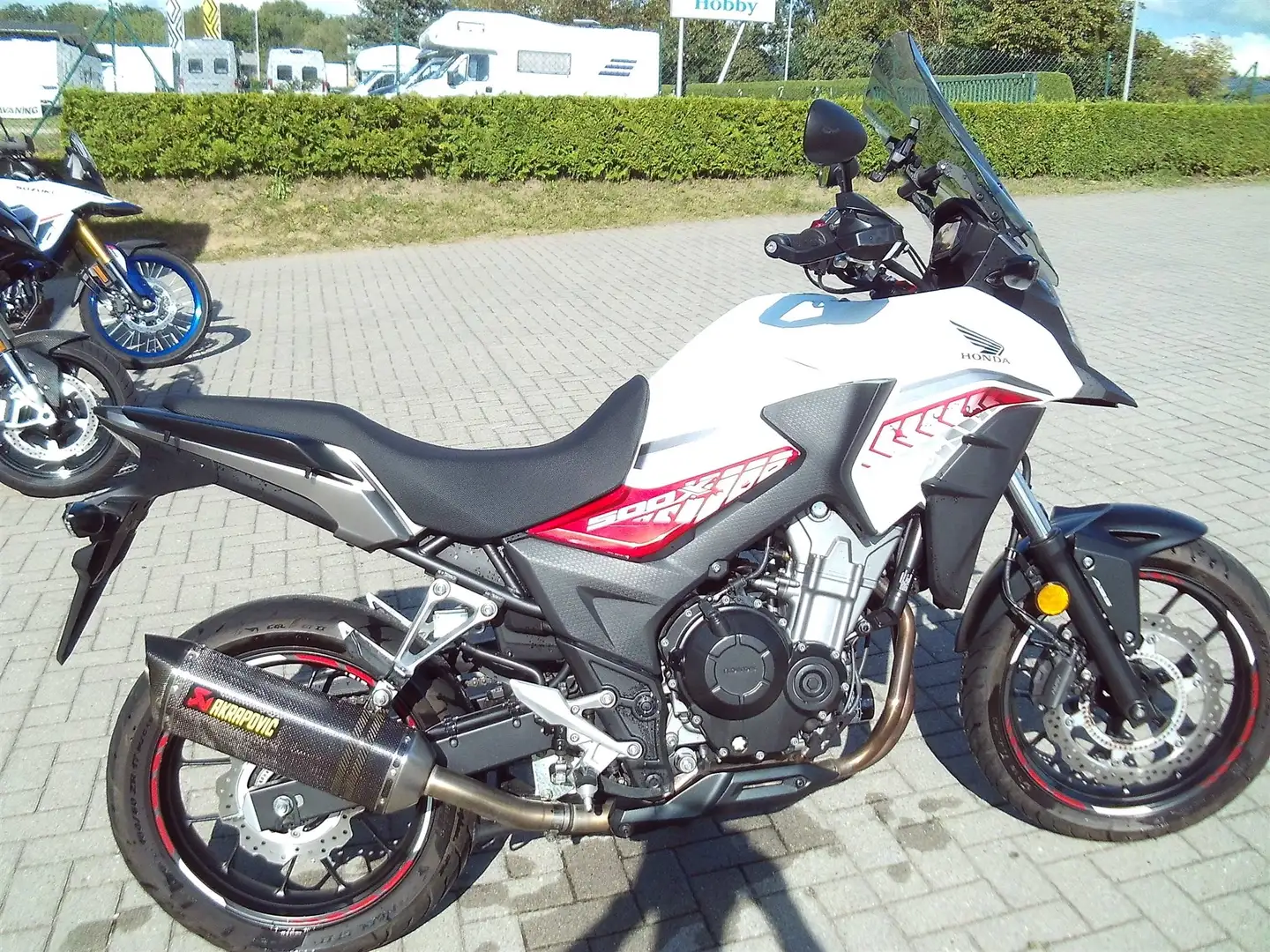 Honda CB 500 A, Akrapovic,Griffheizg.... Rood - 1
