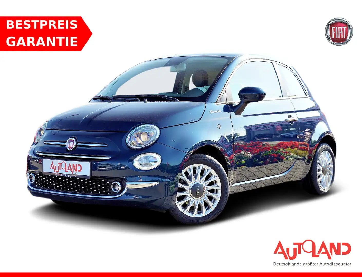 Fiat 500C 1.0 M-Hybrid Dolcevita DAB Panorama PDC USB Blau - 1
