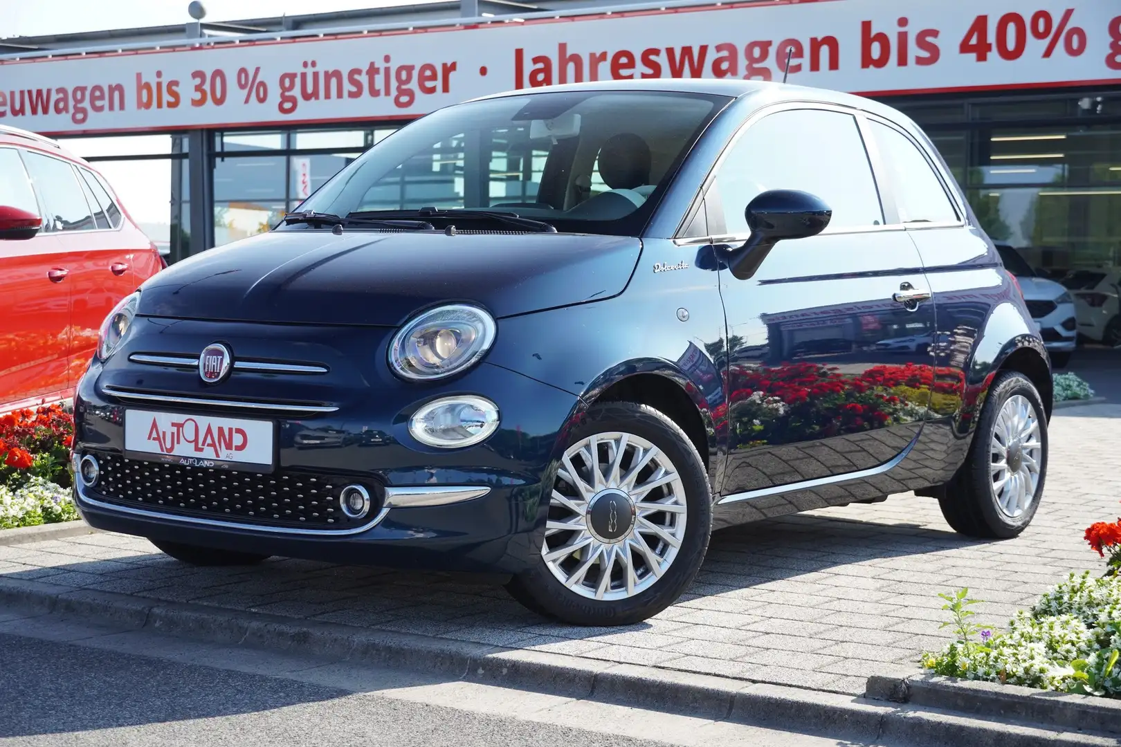 Fiat 500C 1.0 M-Hybrid Dolcevita DAB Panorama PDC USB Blau - 2