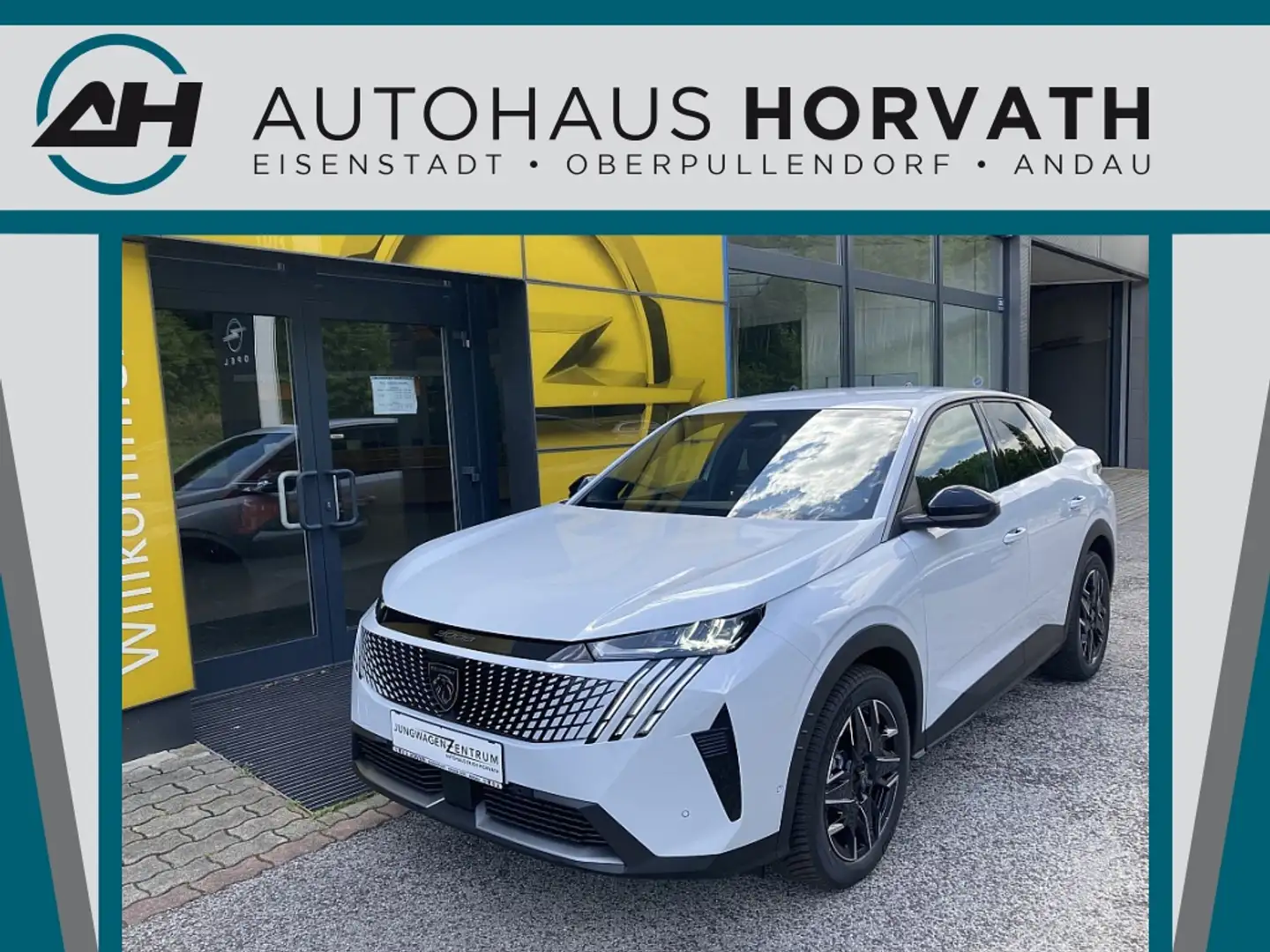 Peugeot 3008 Hybrid 145 E-DCS6 Allure Aut. Weiß - 1