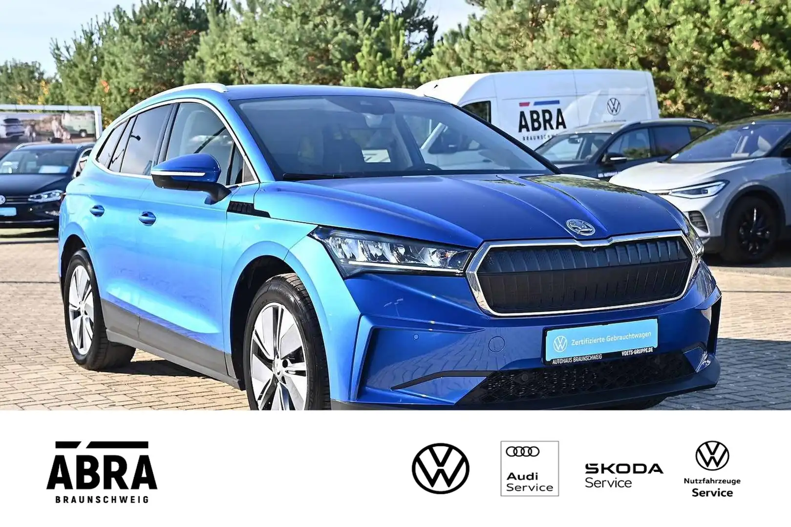 Skoda Enyaq 80 Loft LED+NAVI+LANE+ACC+PDC+APP+DAB+ Bleu - 2