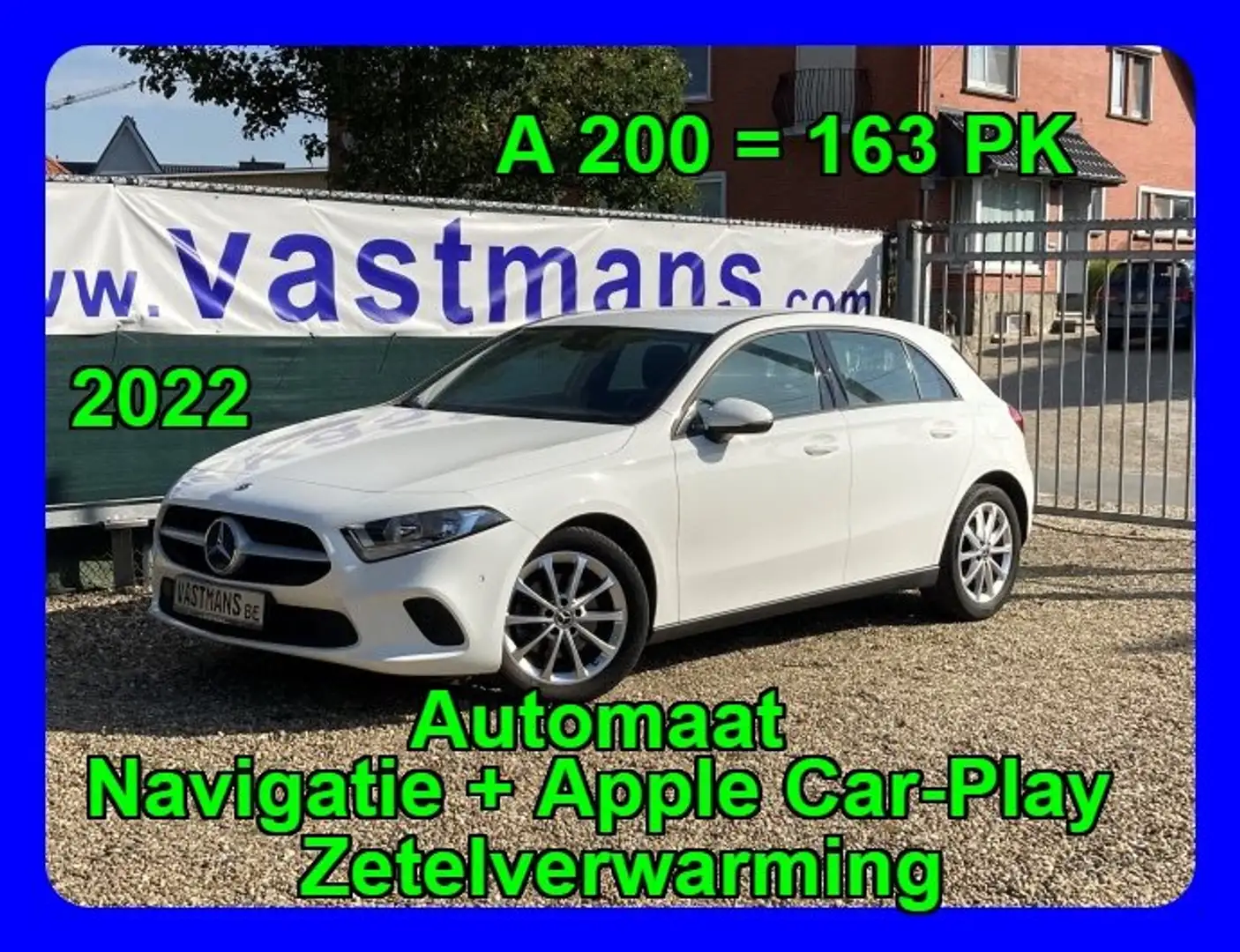 Mercedes-Benz A 200 2022 / Benzine / Automaat / Navi / Car-Play / LDWS White - 1