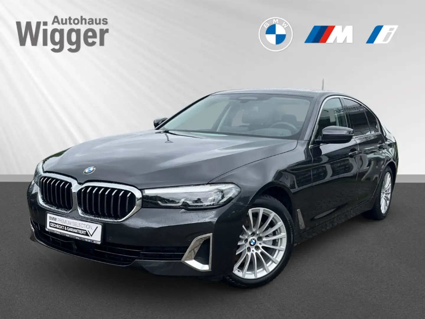 BMW 520 Luxury Line xDrive/HUD/StandHZG/Navi/Leder Grau - 1