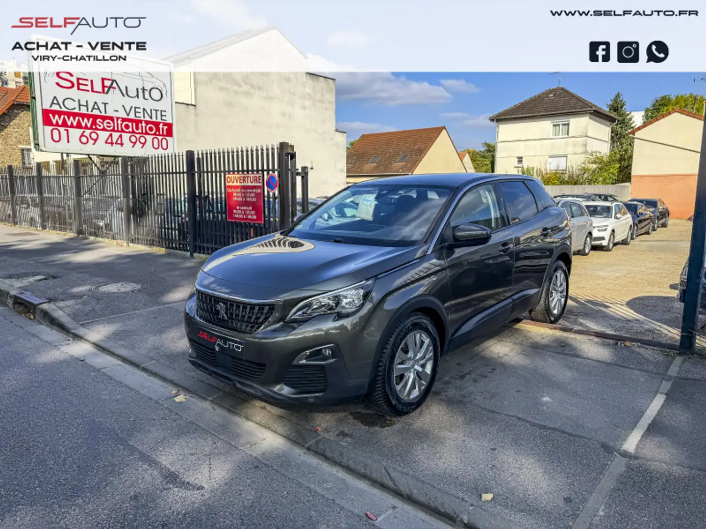 Peugeot 3008 1.6 BLUEHDI 120CH ACTIVE BUSINESS S\u0026S EAT6 Gris - 1
