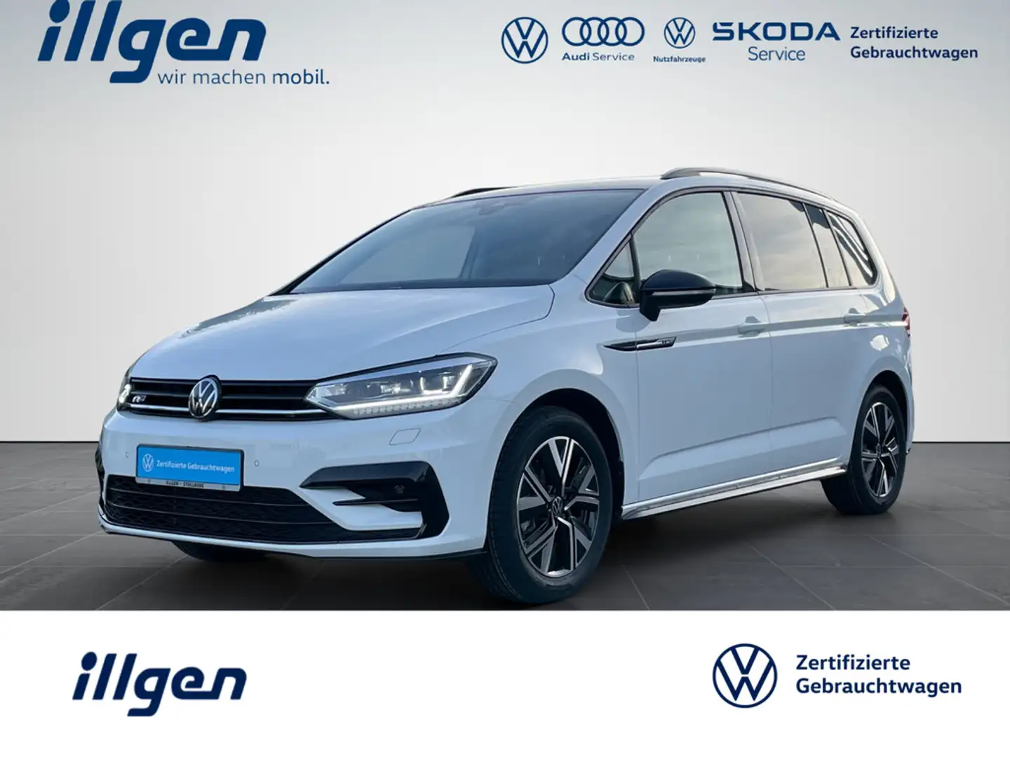 Volkswagen Touran Highline 1.5 TSI DSG+R-LINE+KAM+NAV+AHK Blanc - 1