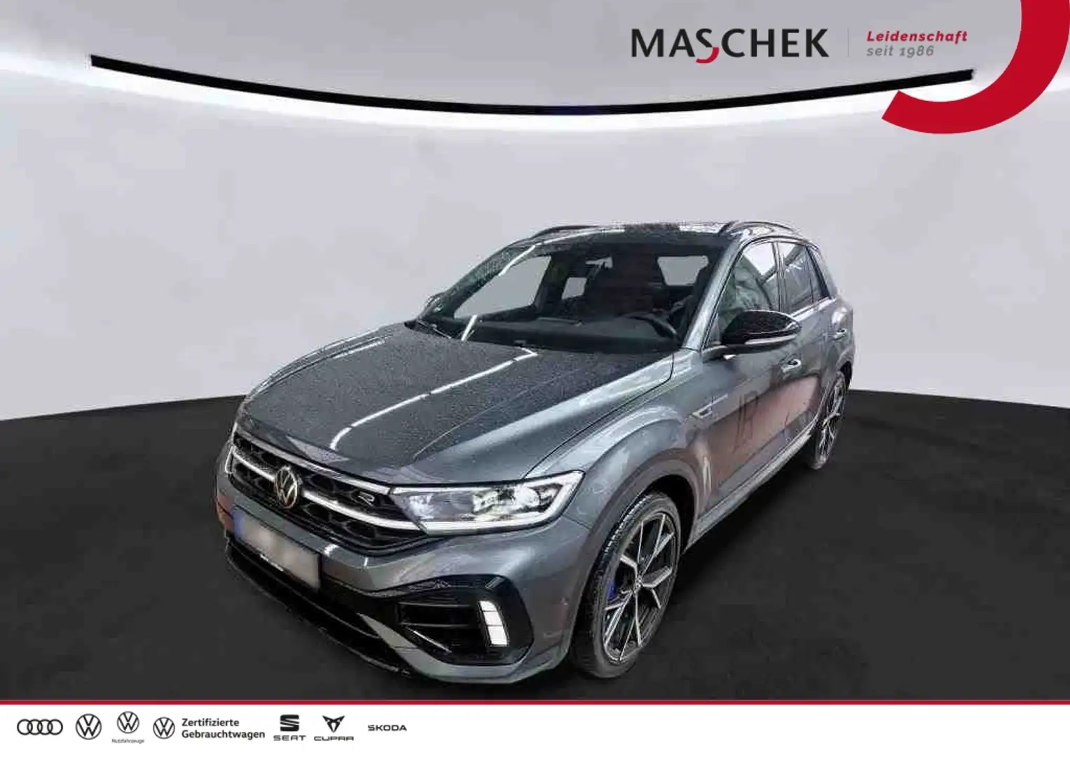 Volkswagen T-Roc R *AKRAPOVIC* Pano AHK DCC *Beats* AHK ACC Grau - 1