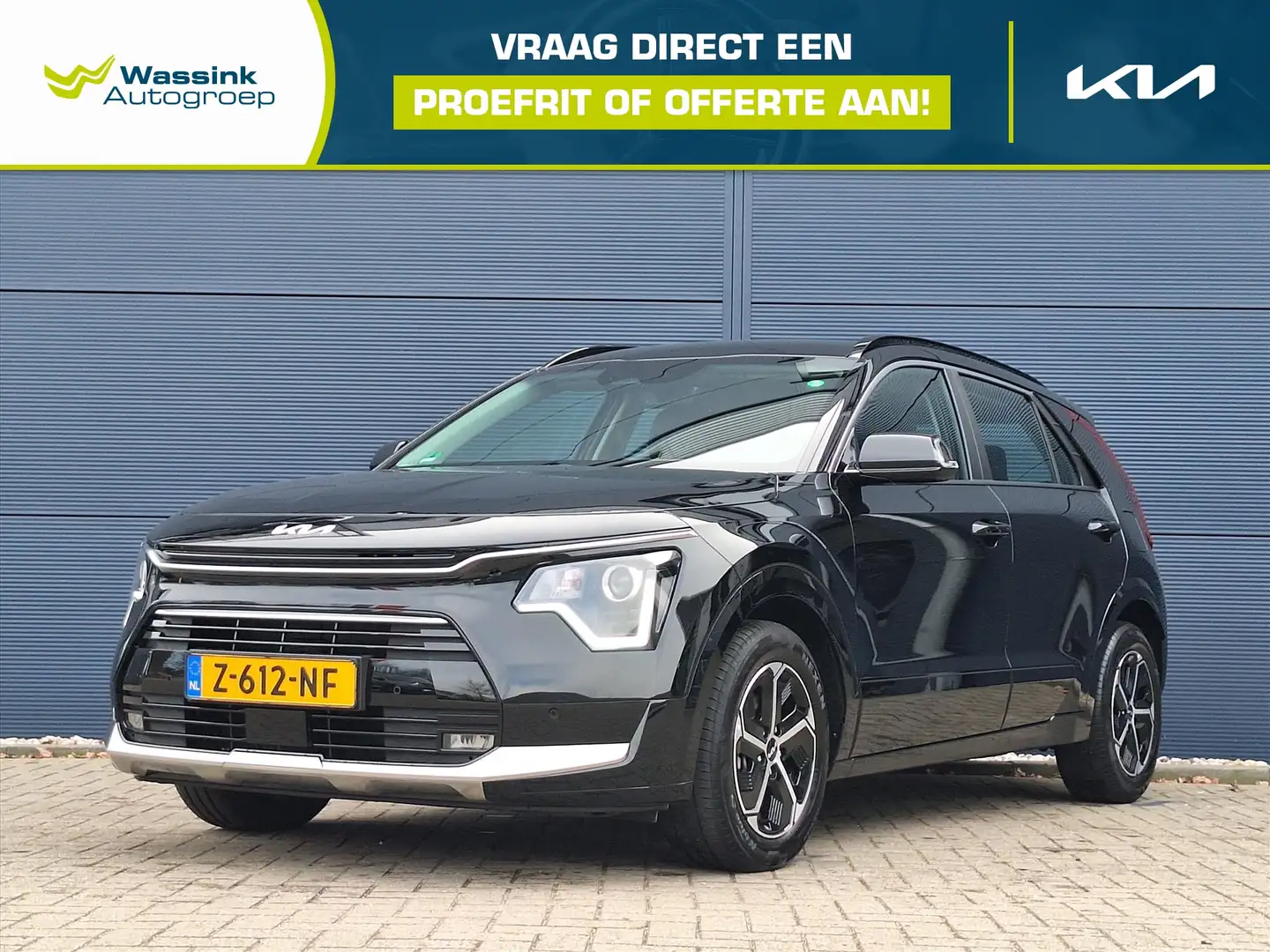 Kia Niro 1.6 GDi Hybrid 141pk DCT6 DynamicLine Nieuw Model Zwart - 1