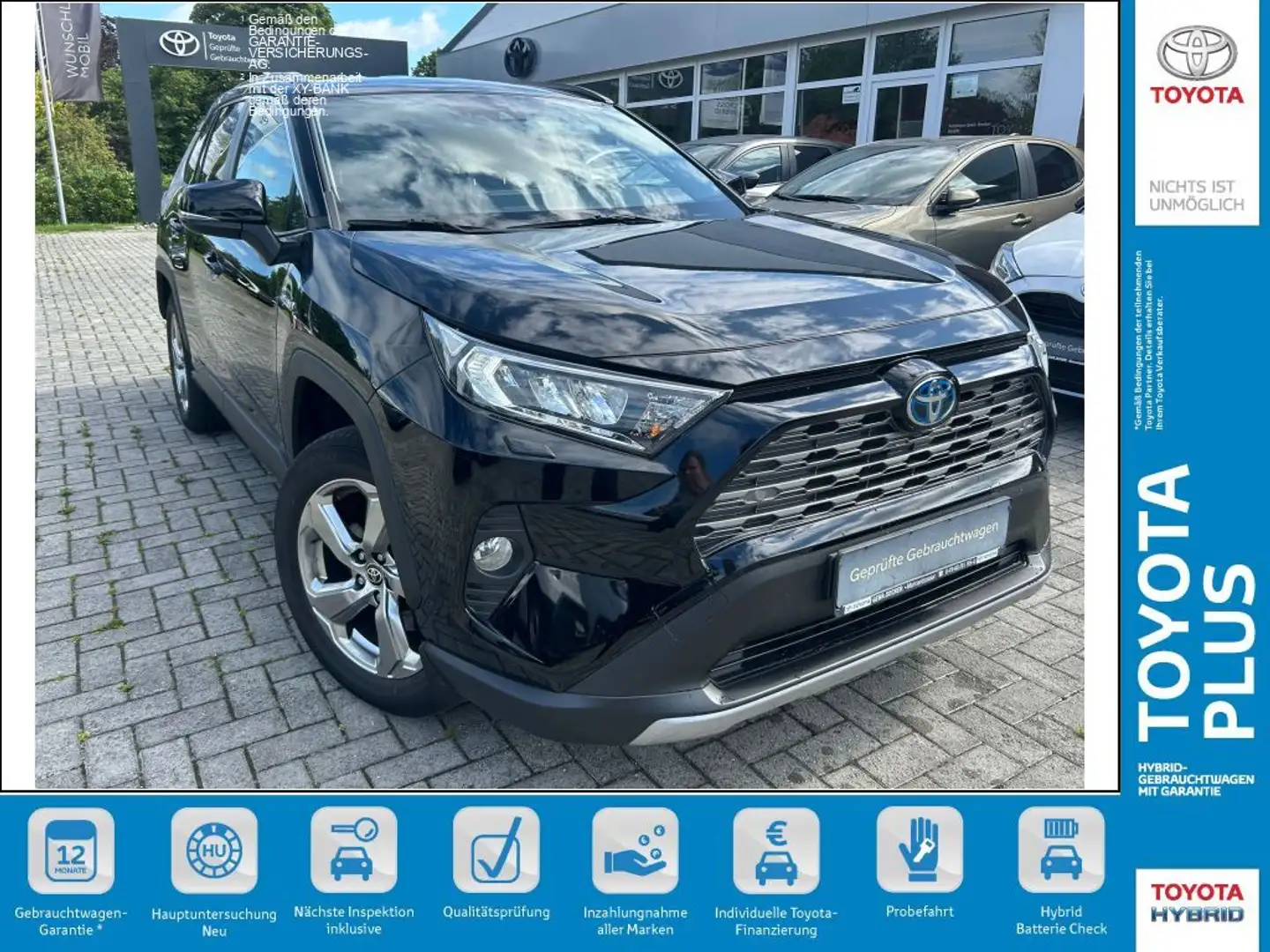 Toyota RAV 4 2.5 4x2 Hybrid Team Deutschland Zwart - 1
