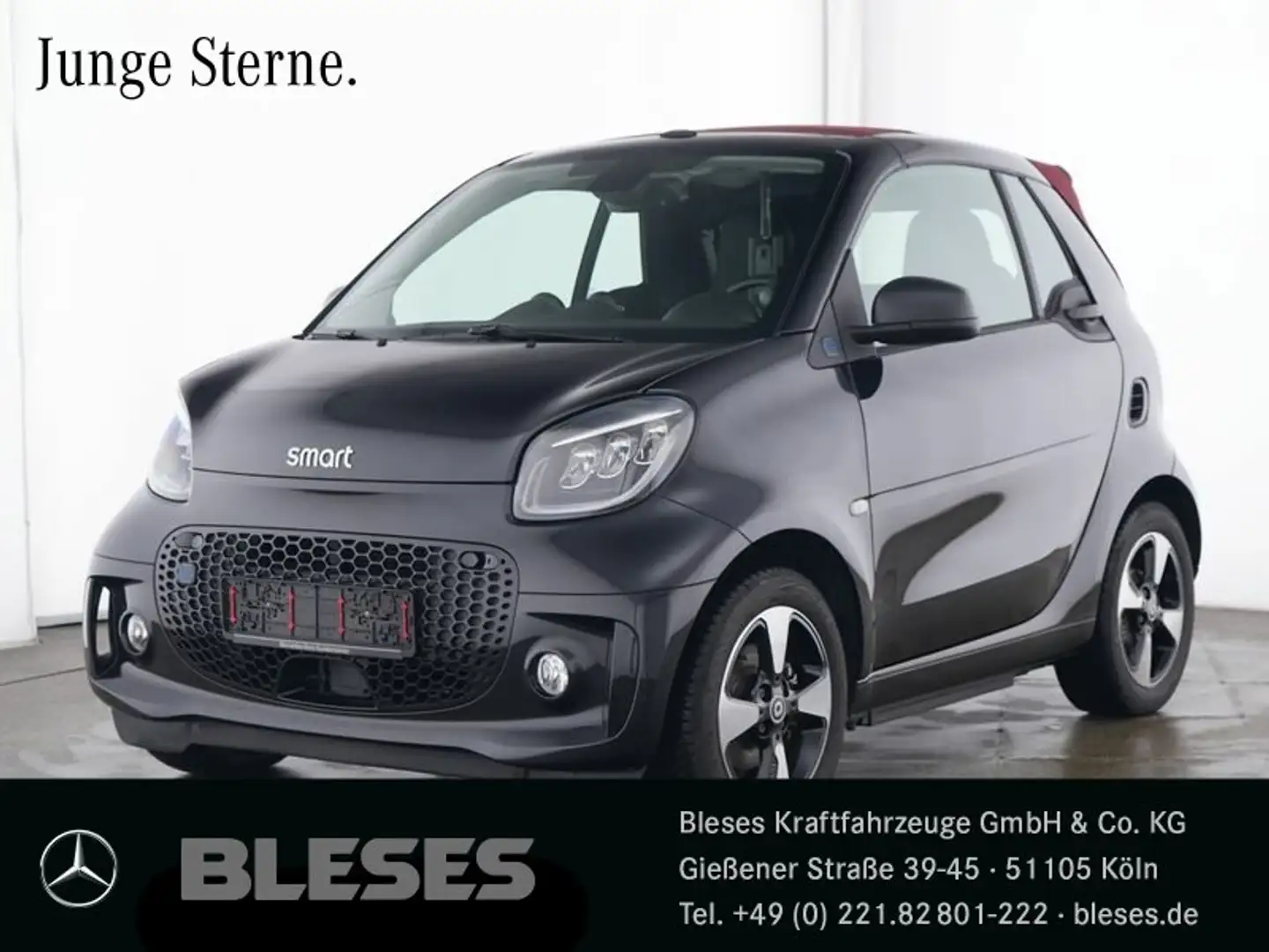 smart forTwo smart EQ fortwo cabrio Exclusive Plus+22kW+JBL+Winter Zwart - 1