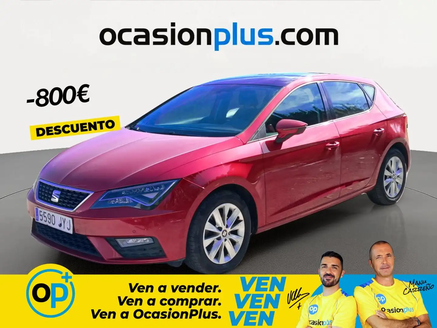 SEAT Leon 1.4 TGI GNC S&S Style 110 Rojo - 1