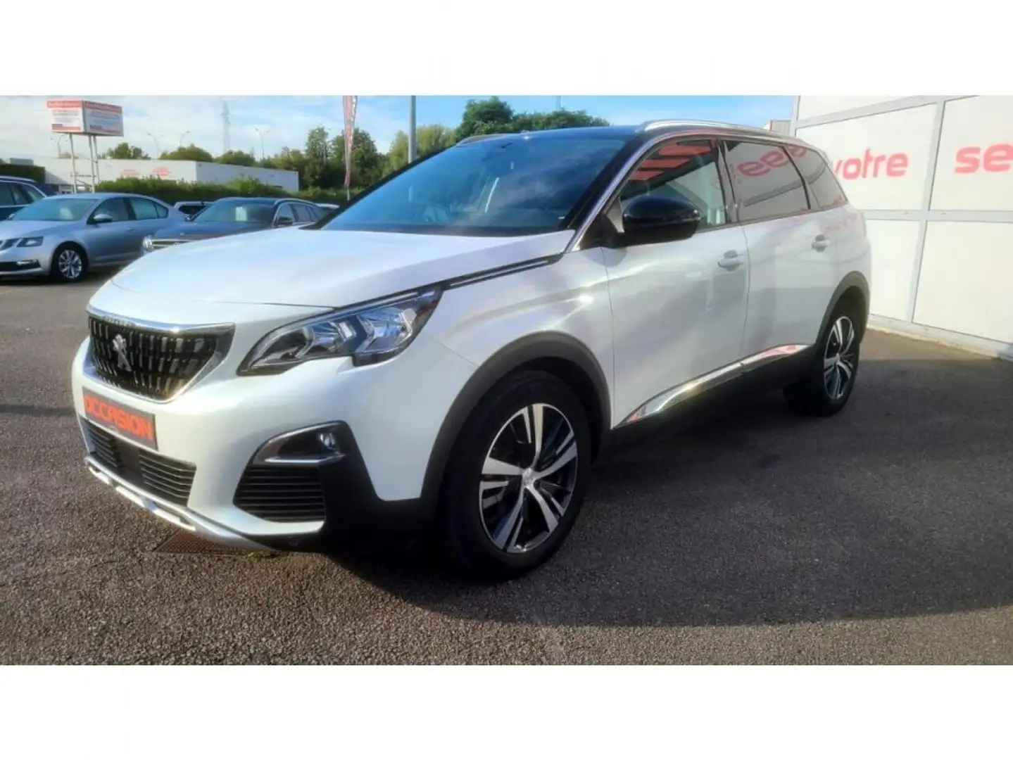 Peugeot 5008 Allure Pack 1.5 BlueHDi 130cv + TOIT PANO + ATTELA Blanc - 2