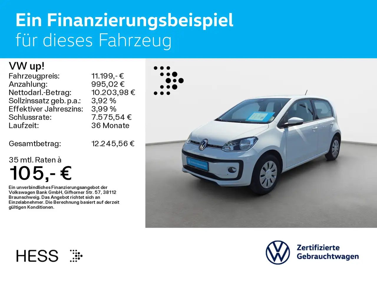 Volkswagen Up 1.0 move up!*NAVI*KAMERA*PDC*SHZ*KLIMA*ALLWE, миниатюра 2