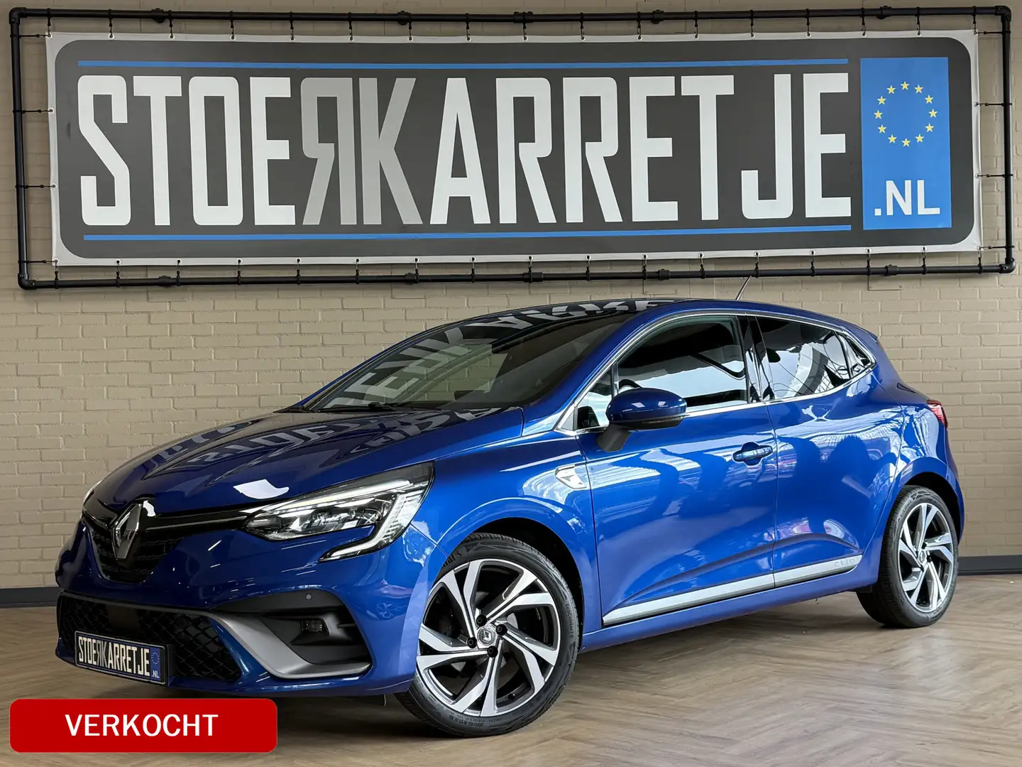 Renault Clio 1.0 TCe 100pk | R.S. Line | VERKOCHT! Groot Navi | Kék - 1