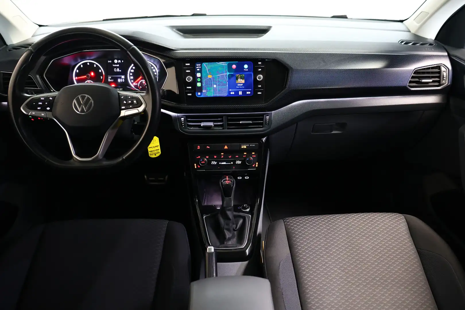 Volkswagen T-Cross 1.0 TSI DSG United CARPLAY STOELVW PDC CRUISE '21 Zwart - 2